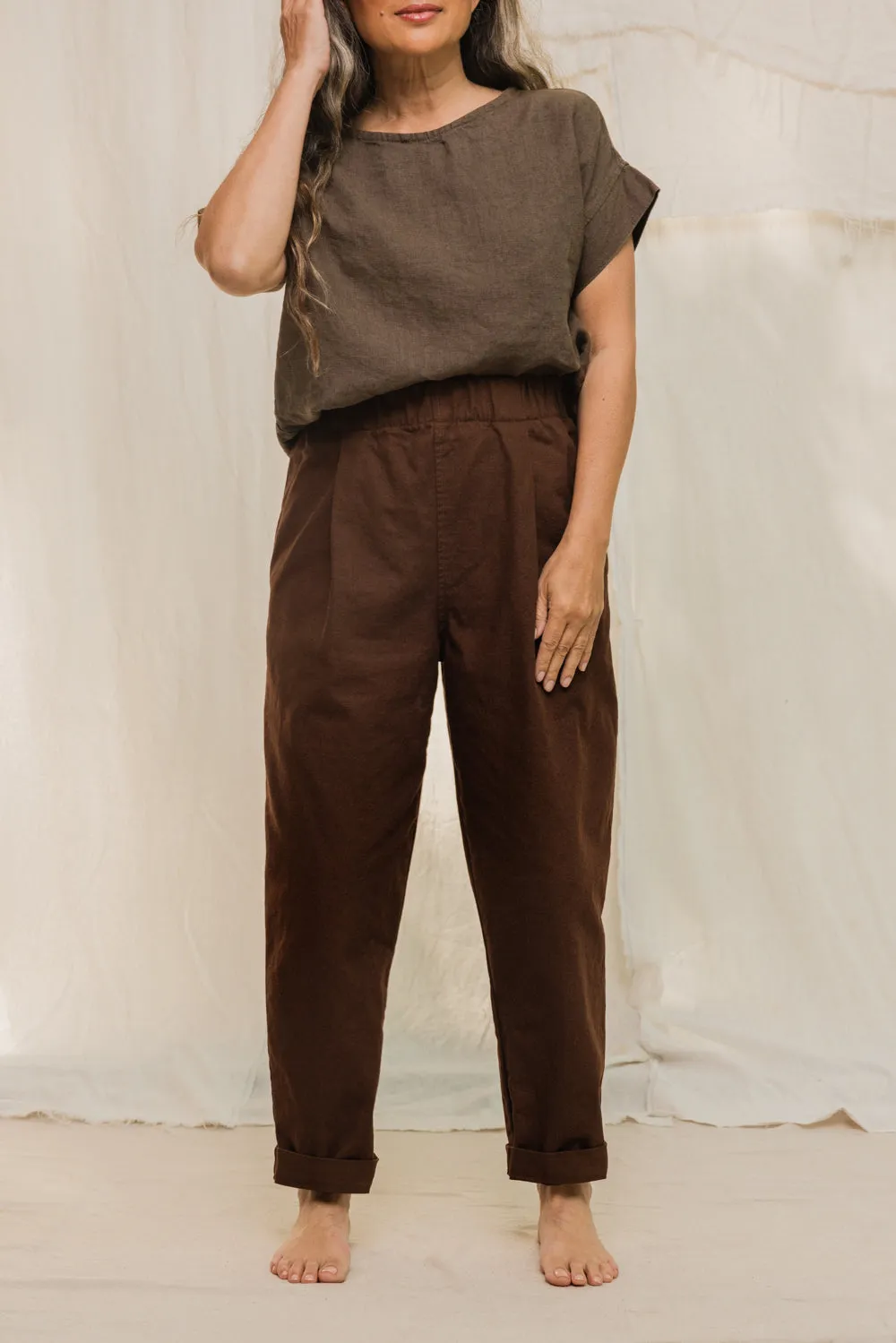 Andy Trouser in Organic Cotton Canvas sold by Elizabeth Suzann product image thumbnail 4