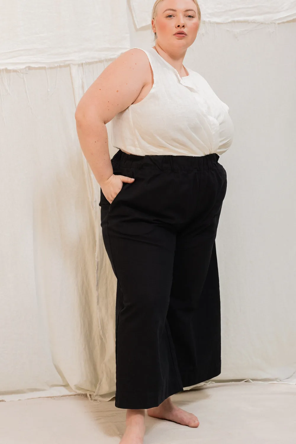 Florence Pant in Organic Cotton Canvas sold by Elizabeth Suzann