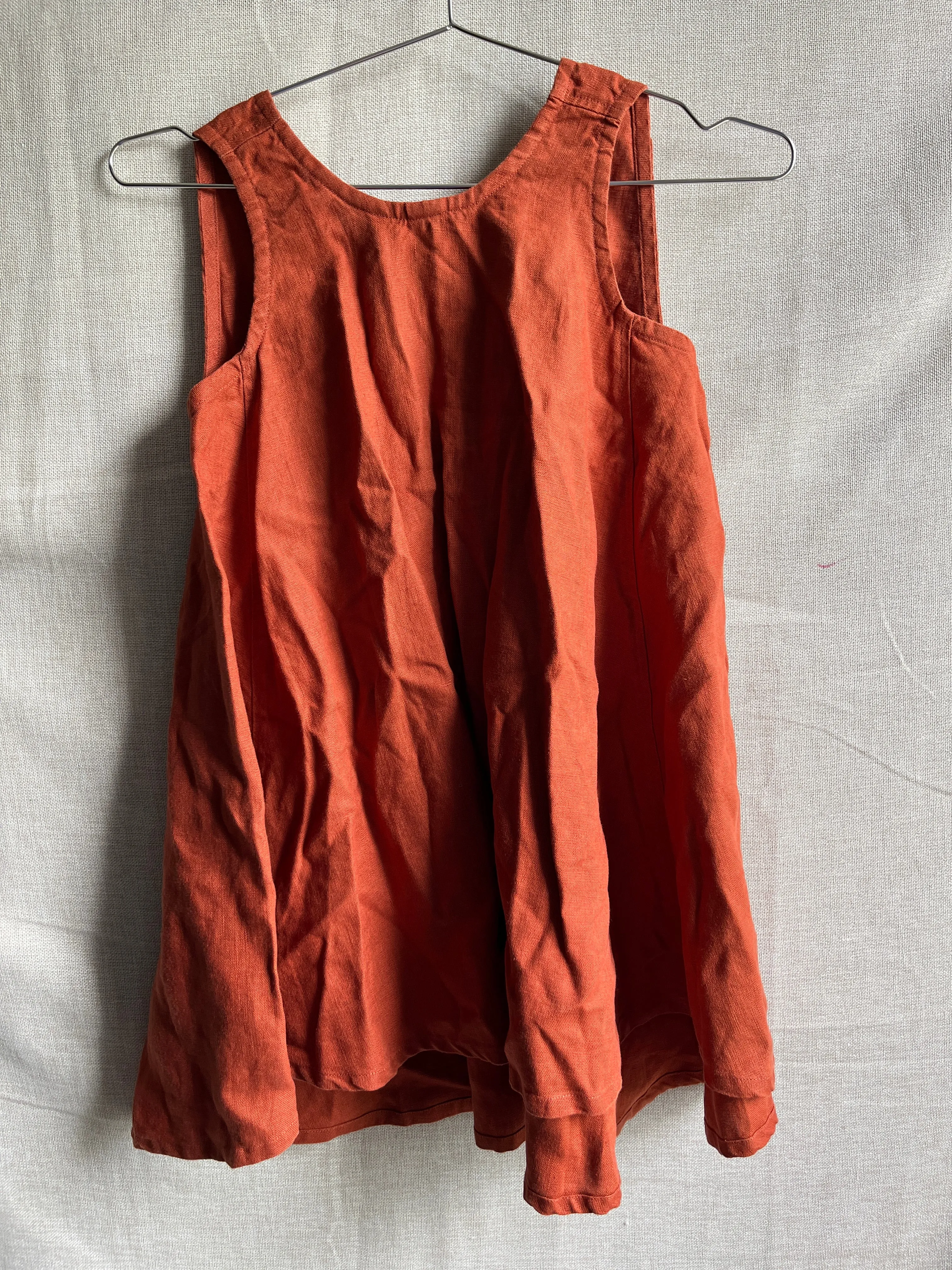 Harlow Tunic in Midweight Linen, Terra | Size XXS | SAMPLE SALE (B62) sold by Elizabeth Suzann