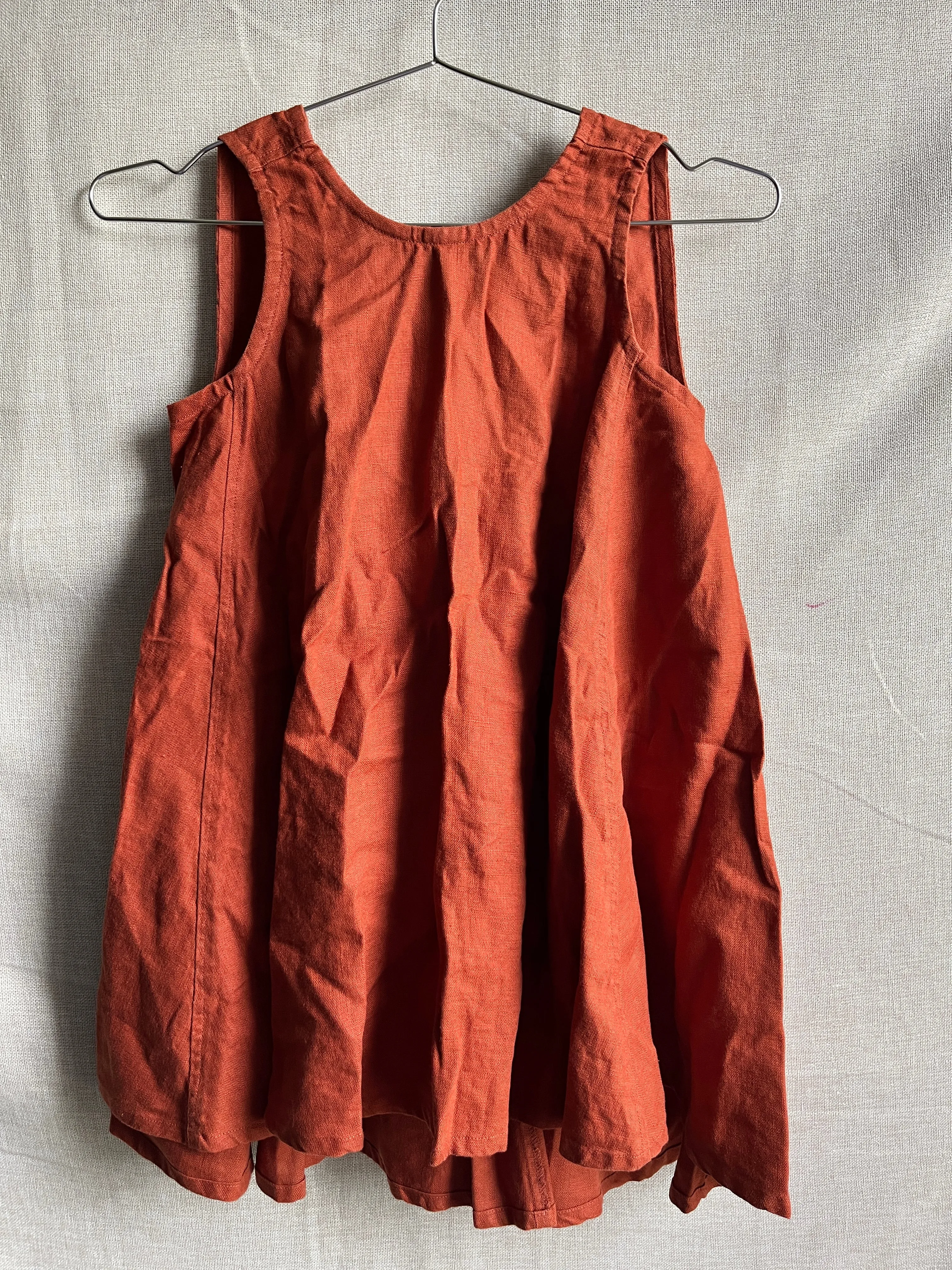 Harlow Tunic in Midweight Linen, Terra | Size XXS | SAMPLE SALE (B60) sold by Elizabeth Suzann product image thumbnail 2