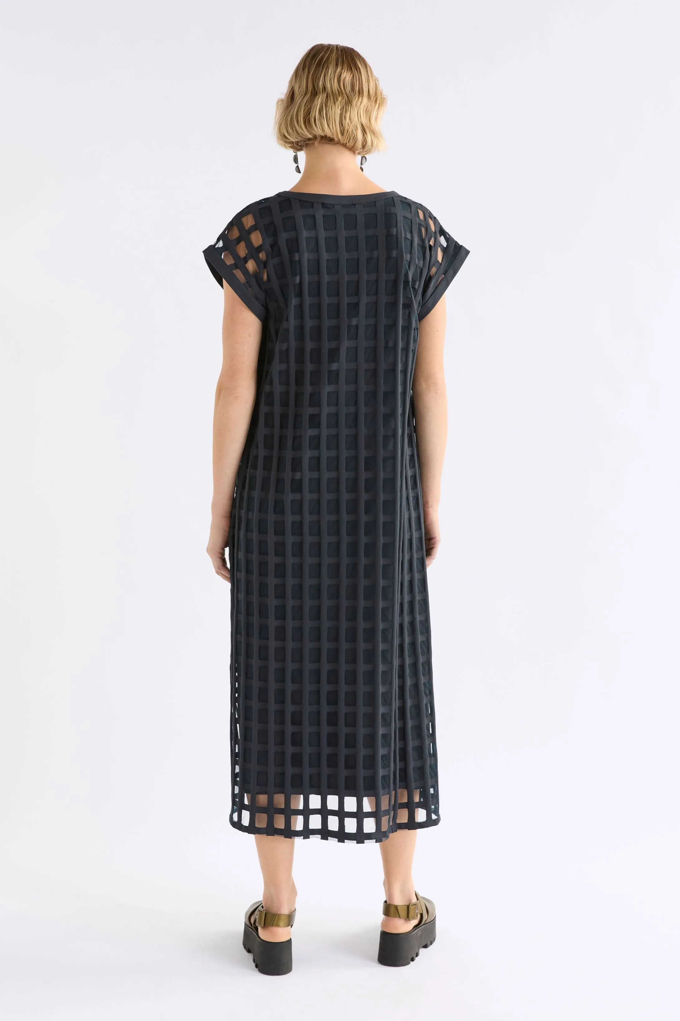 Grid Burnout Midi Dress sold by Elk product image thumbnail 5