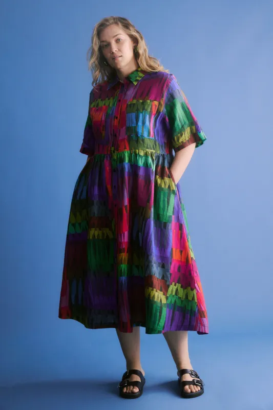 Llinen Light Dress Lind Print sold by Elk