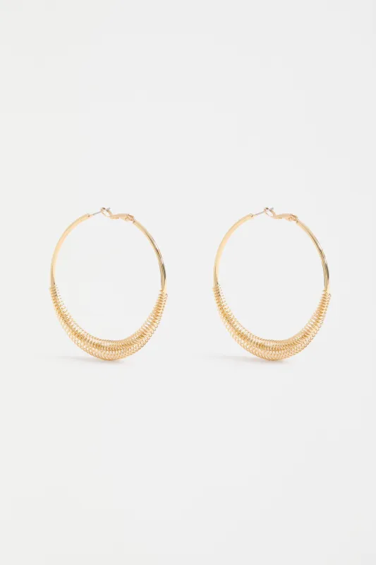 Solf Metallic Hoop Earring sold by Elk