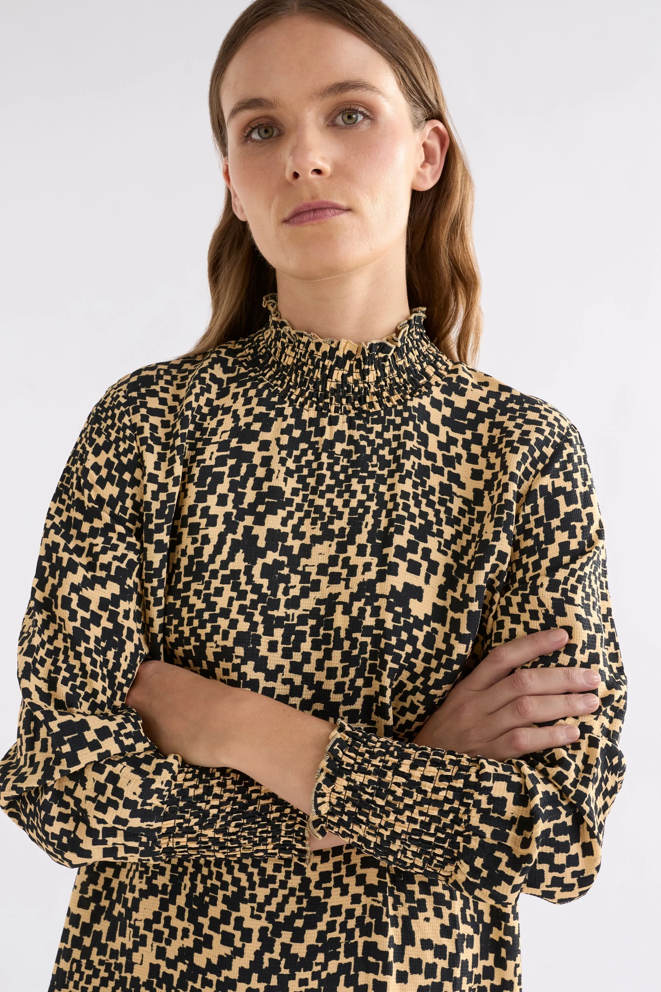 Veda Dress Beige Sinda Print sold by Elk product image thumbnail 3