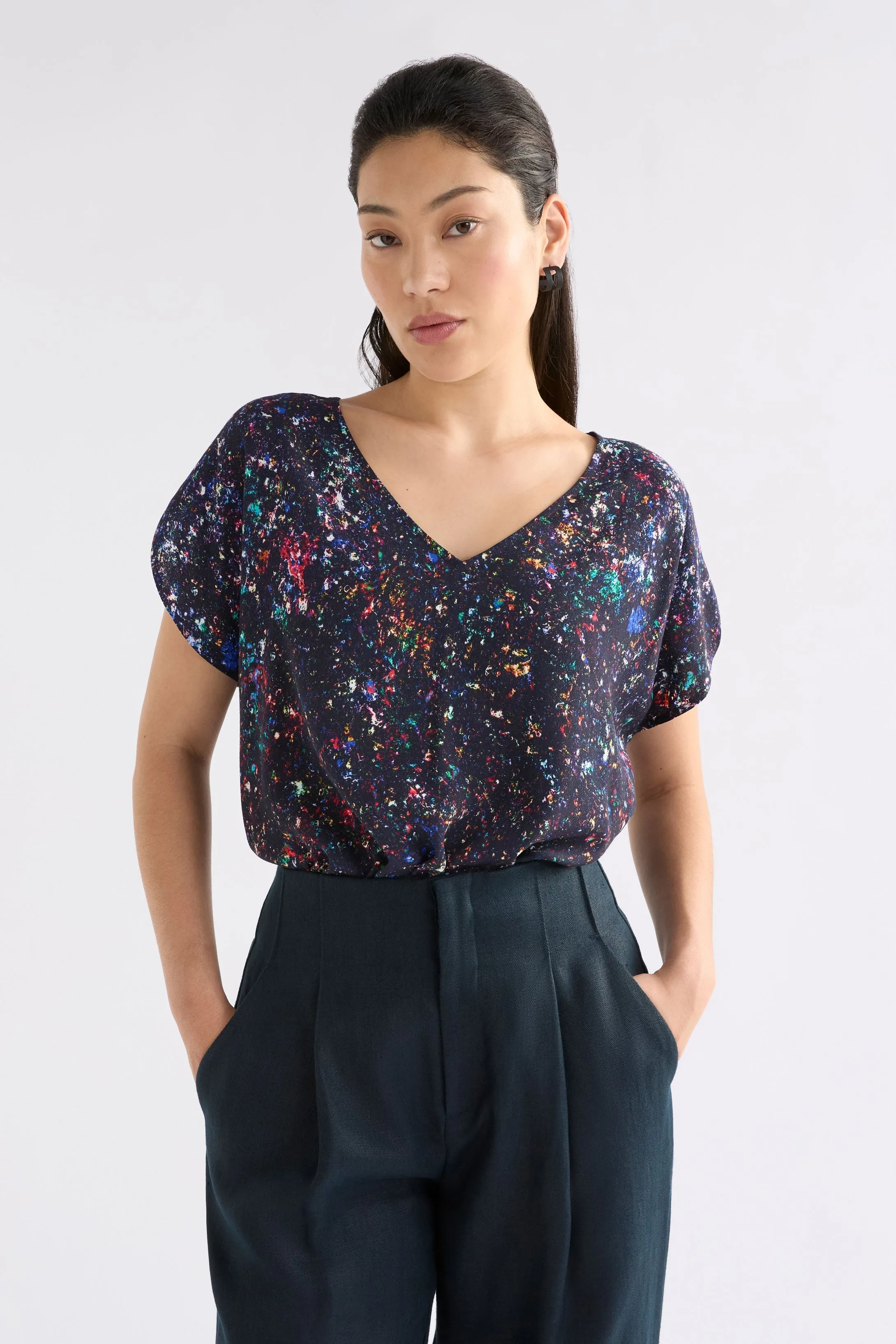 Solina V Neck Top sold by Elk