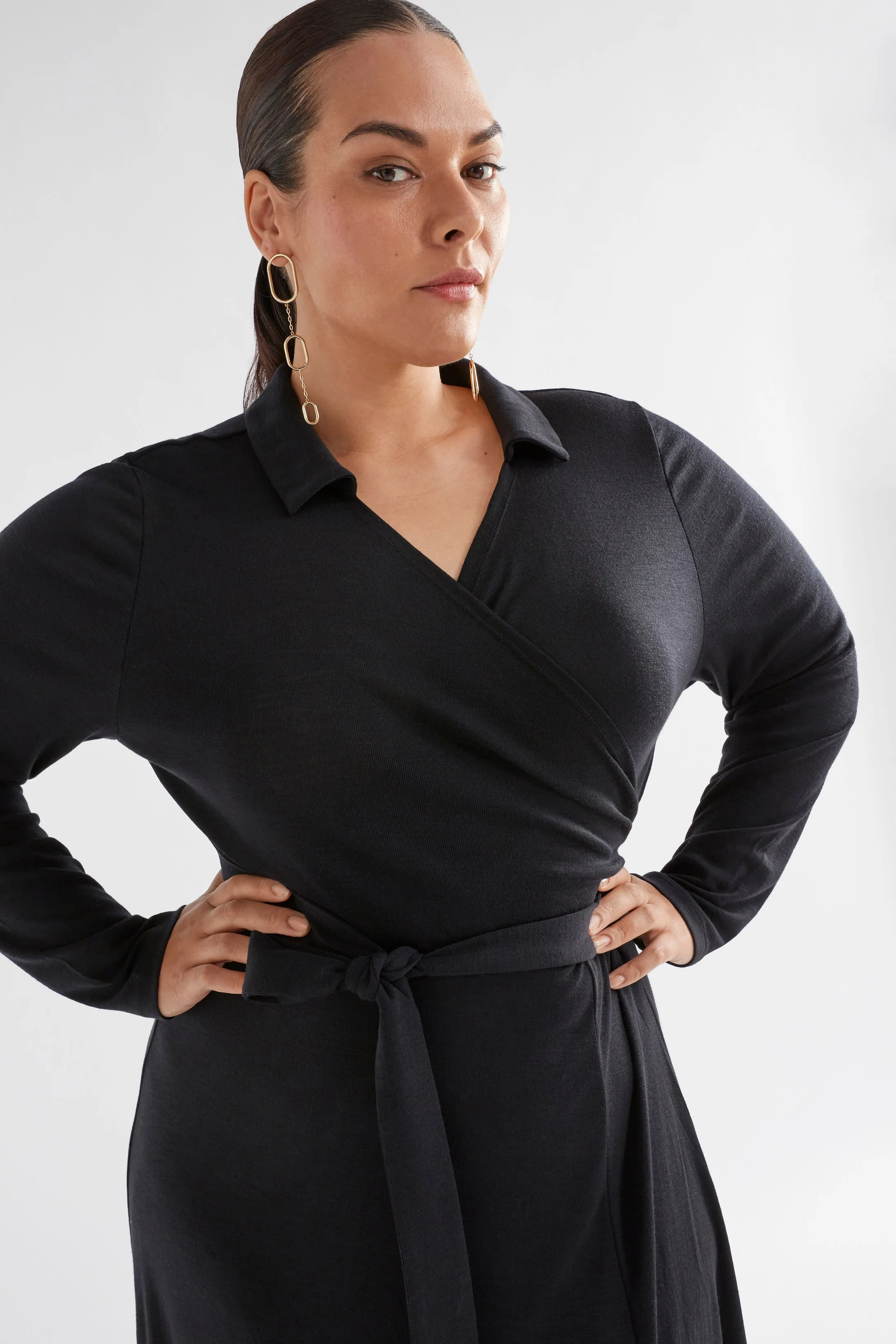 Merino Wool Wrap Dress sold by Elk product image thumbnail 3