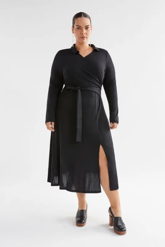 Merino Wool Wrap Dress made by Elk