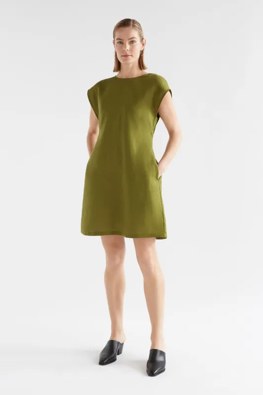 Honnor Linen Dress Artichoke sold by Elk