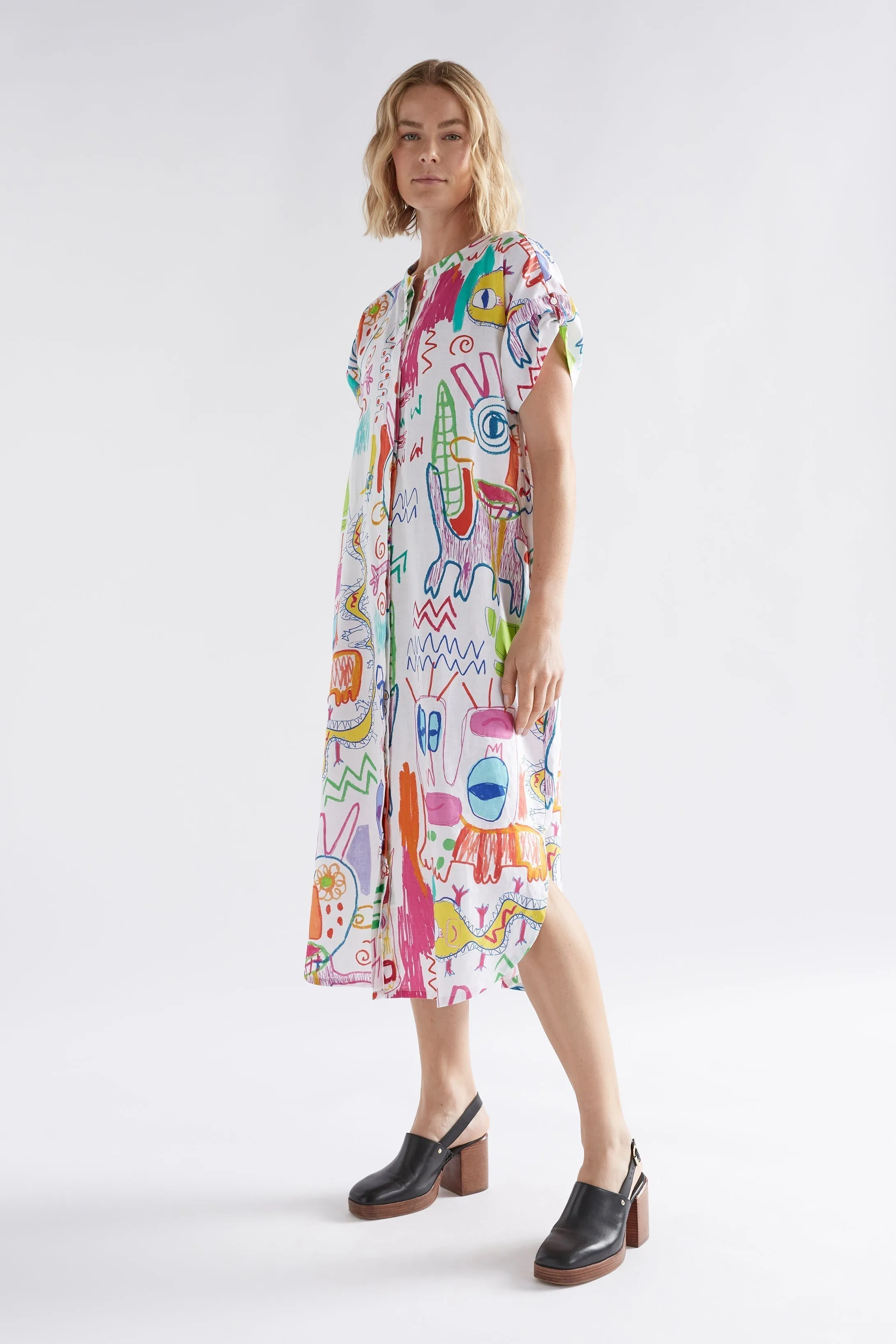 Neza Linen Shirt Dress sold by Elk product image thumbnail 4
