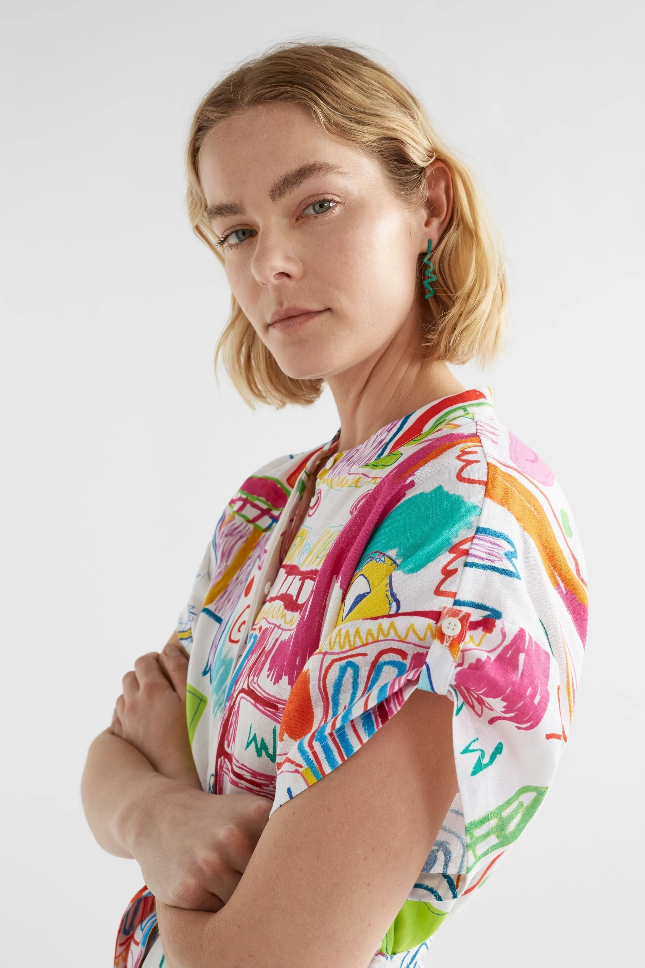 Neza Linen Shirt Dress sold by Elk product image thumbnail 5