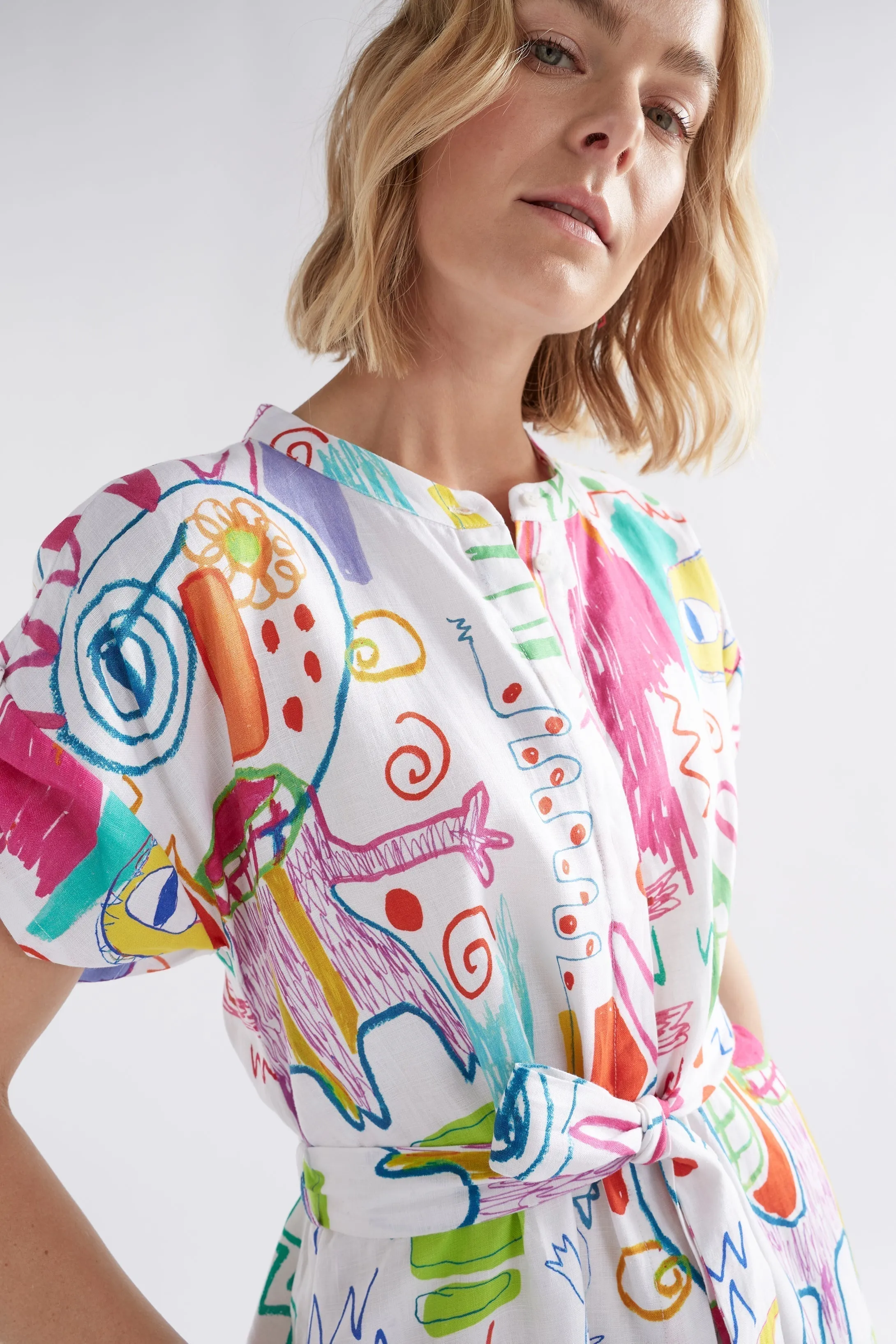 Neza Linen Shirt Dress sold by Elk product image thumbnail 3