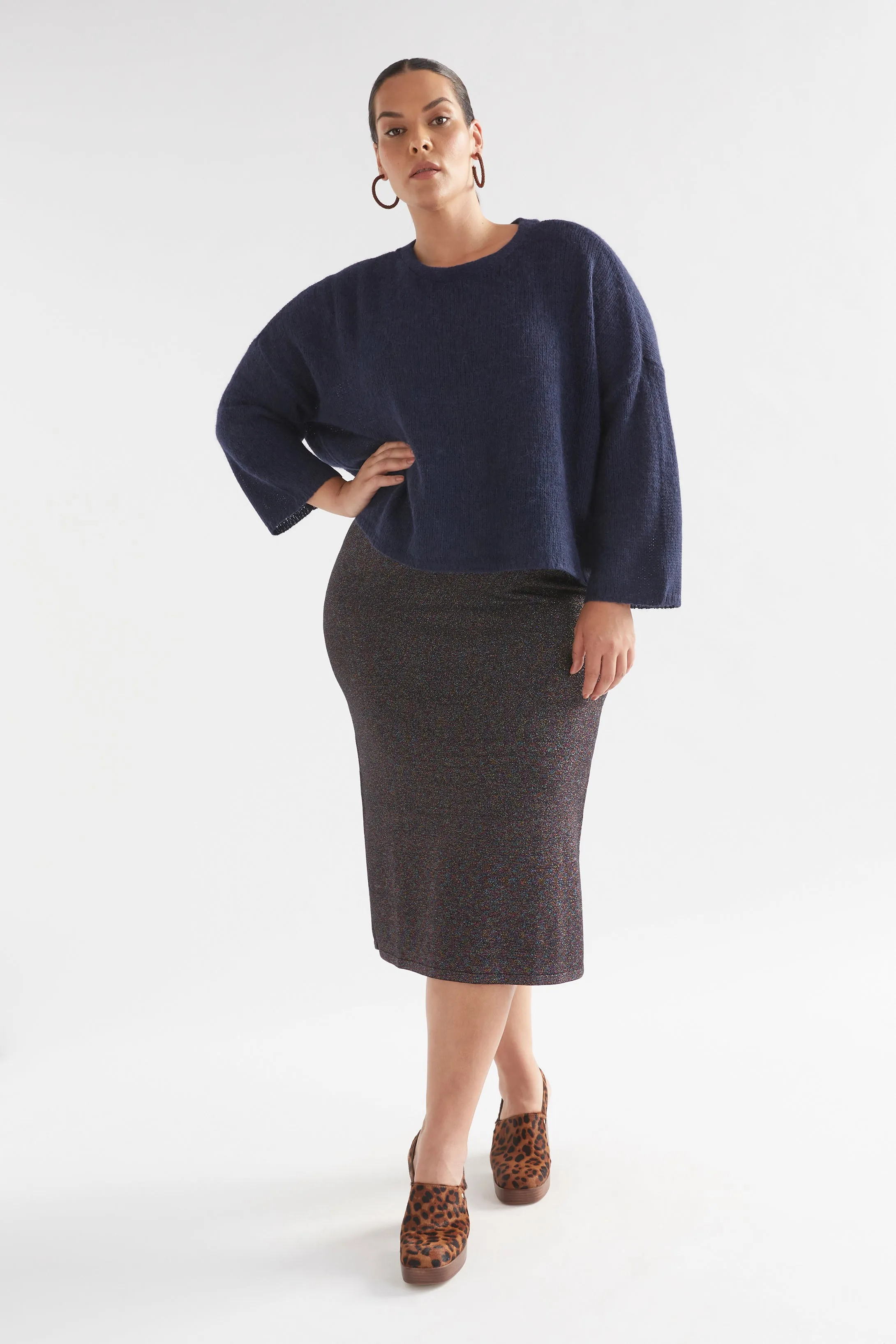 Galaxy Metallic Knit Skirt sold by Elk product image thumbnail 5