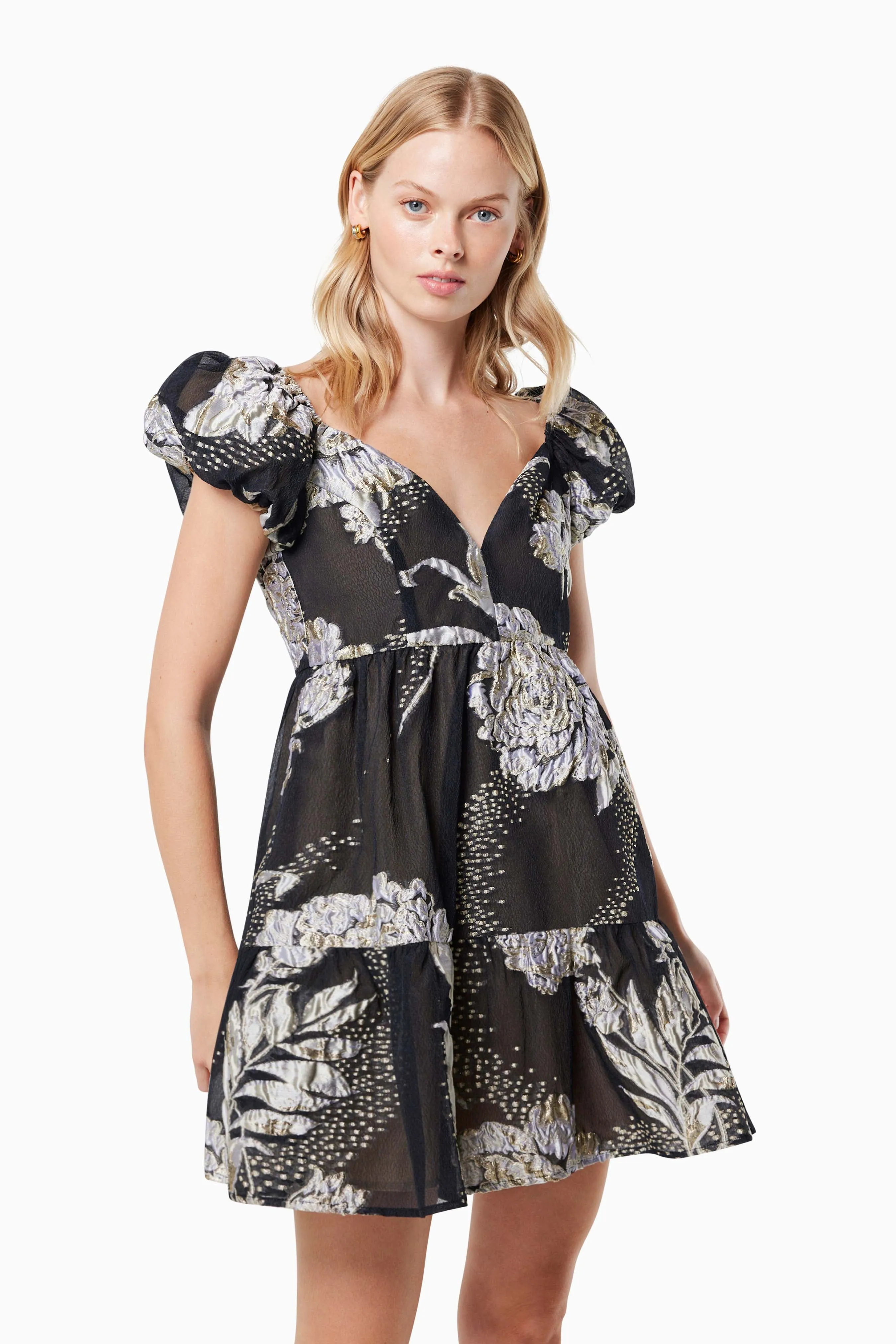 Picard Jacquard Mini Dress In Black sold by Elliatt product image thumbnail 4