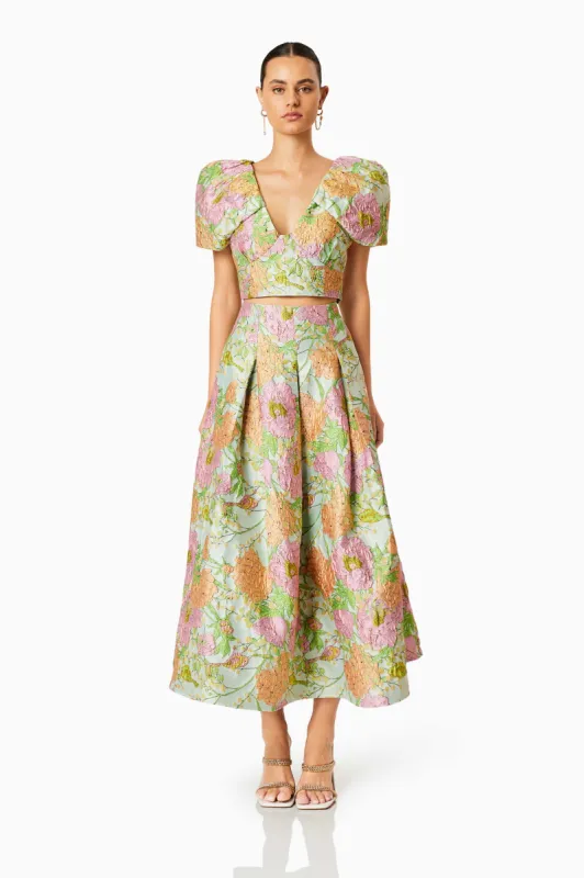 Portico Midi Skirt In Multi sold by Elliatt