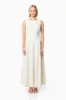 Decadence Textured Maxi Dress In White sold by Elliatt