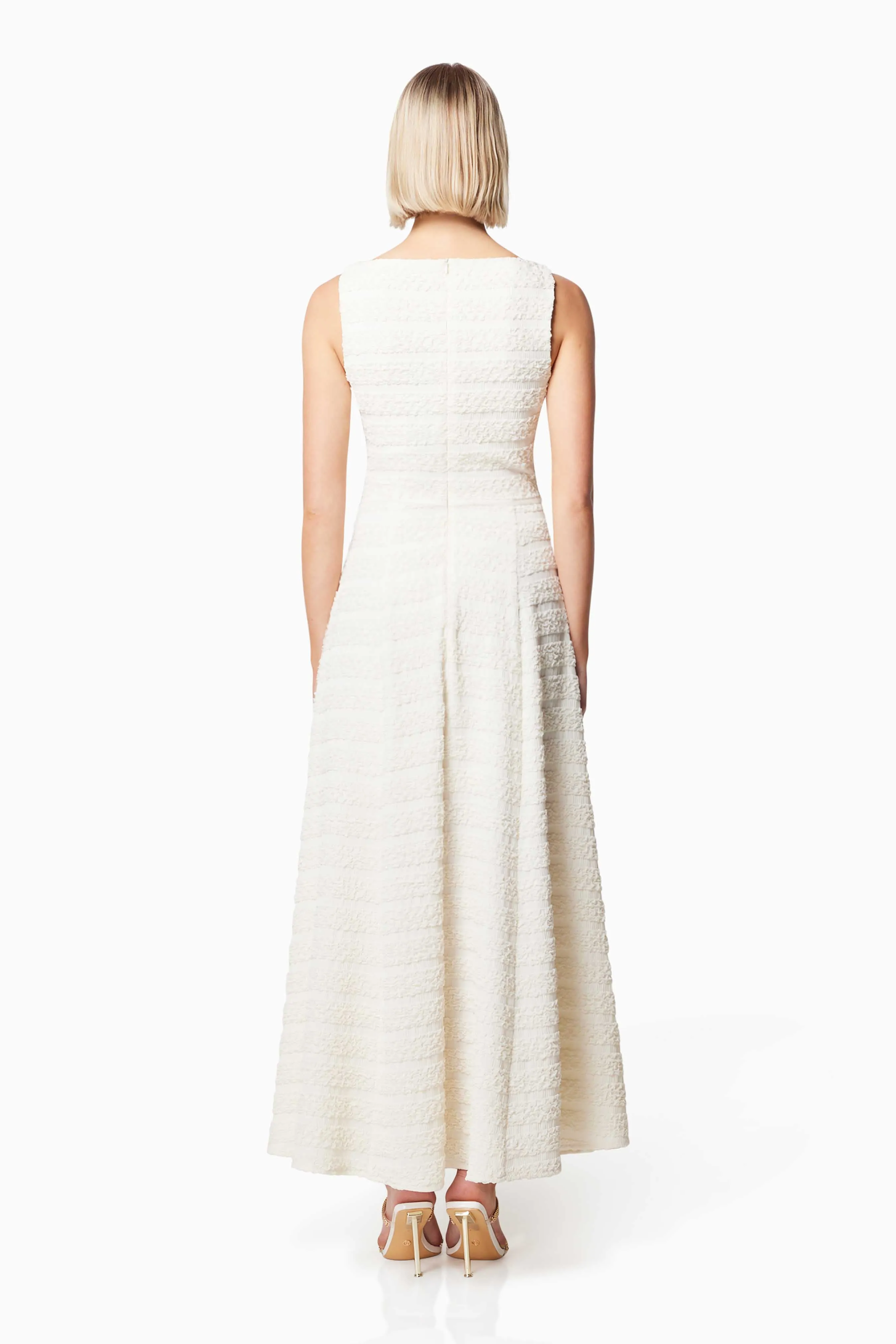 Decadence Textured Maxi Dress In White sold by Elliatt product image thumbnail 5