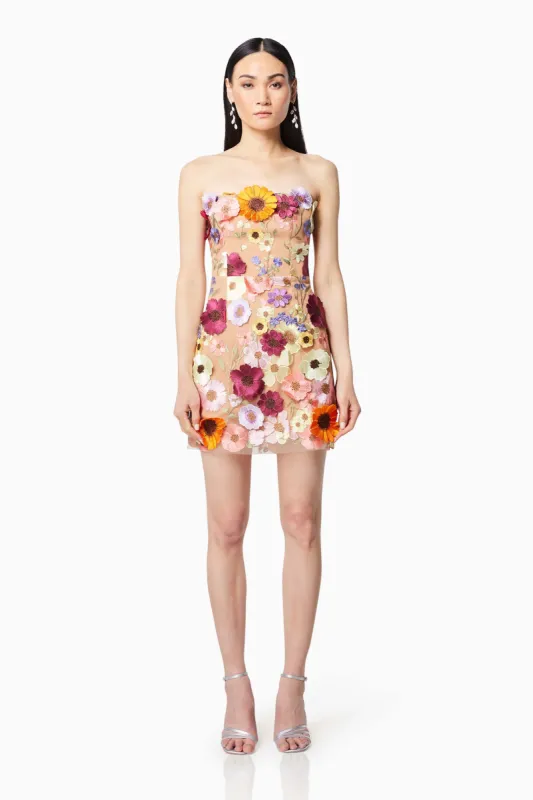 Arabella Strapless Mini Dress In Pink sold by Elliatt