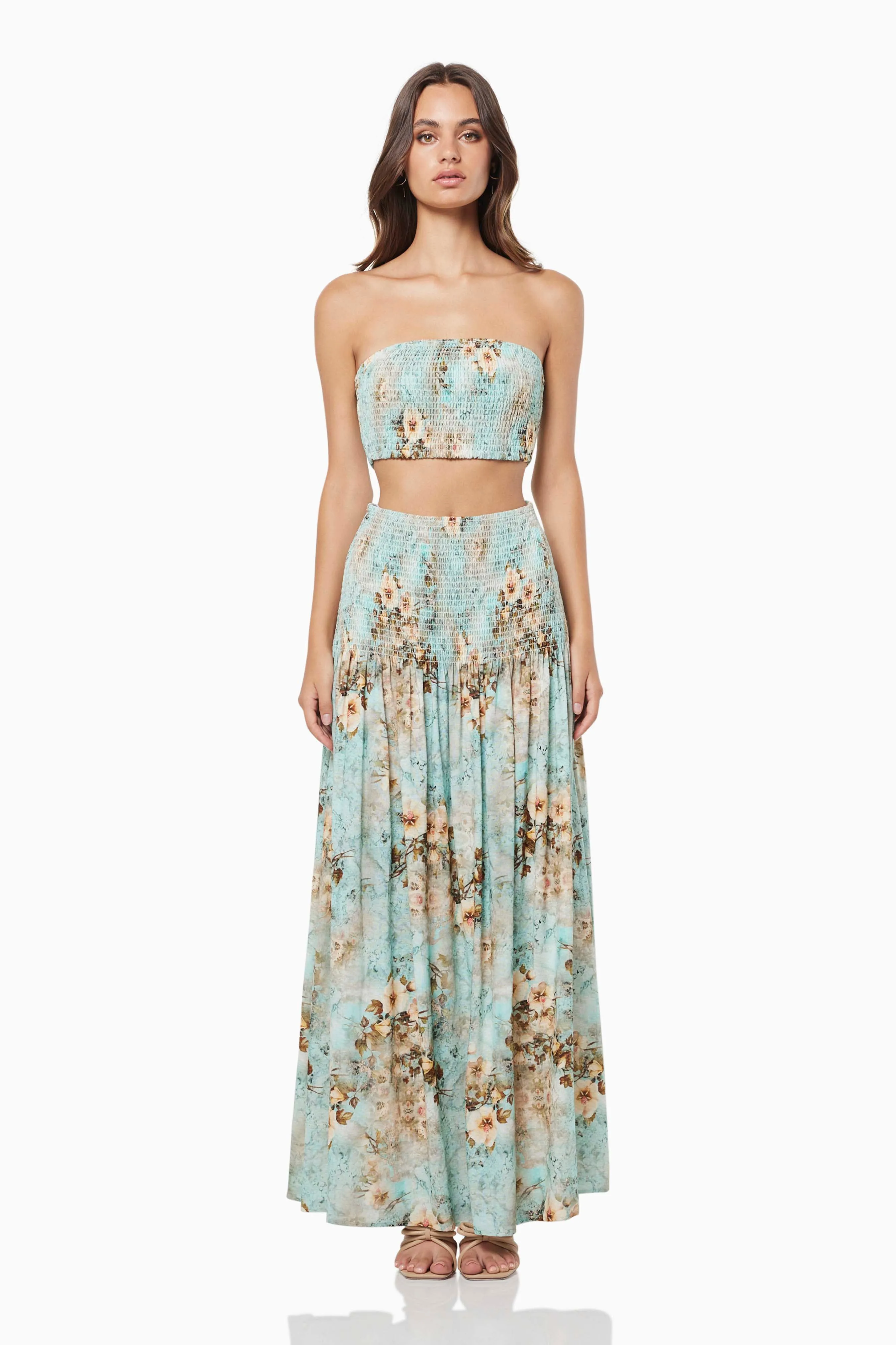 Caroling Top In Green sold by Elliatt