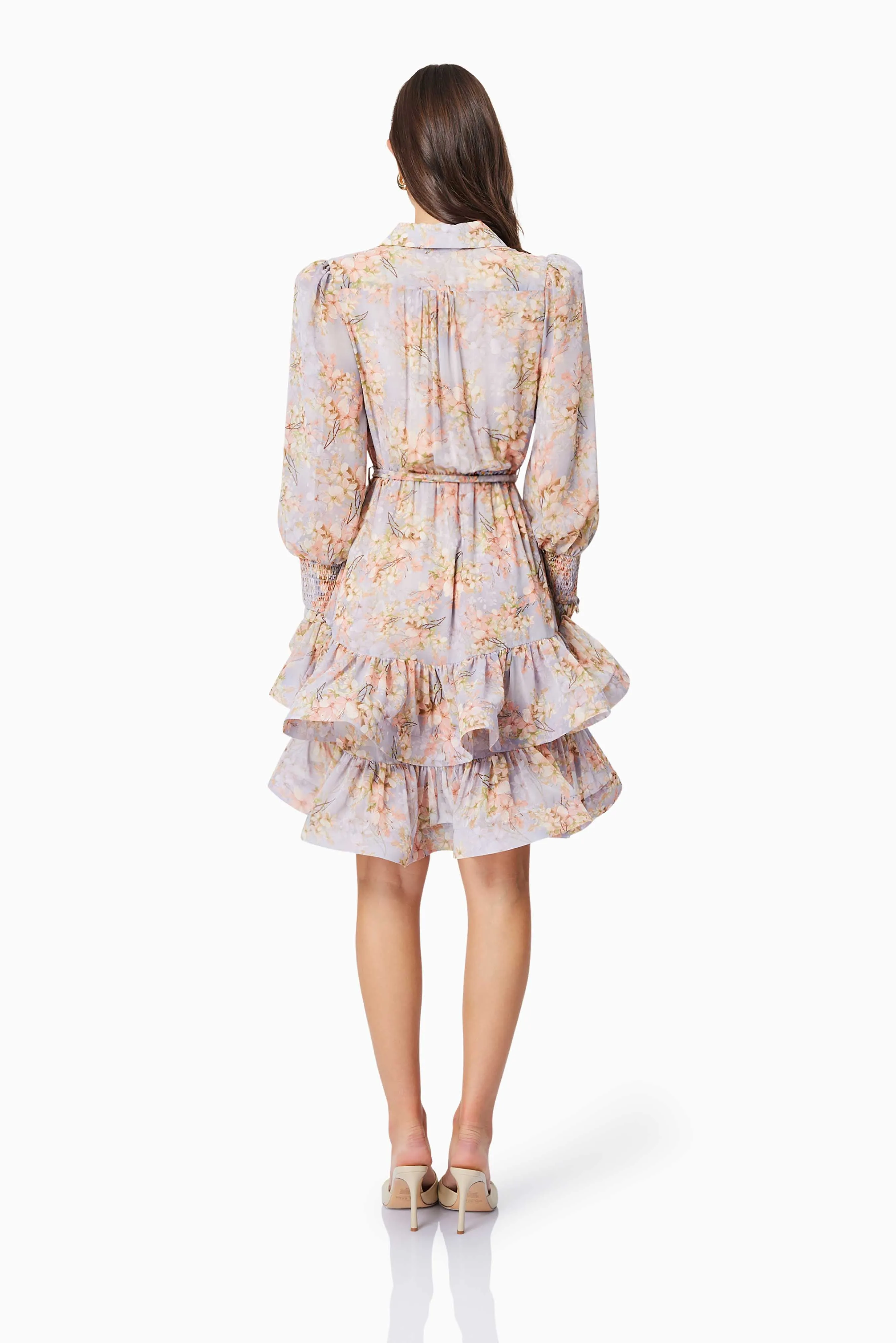 Sahara Floral Mini Day Dress in Purple sold by Elliatt product image thumbnail 4