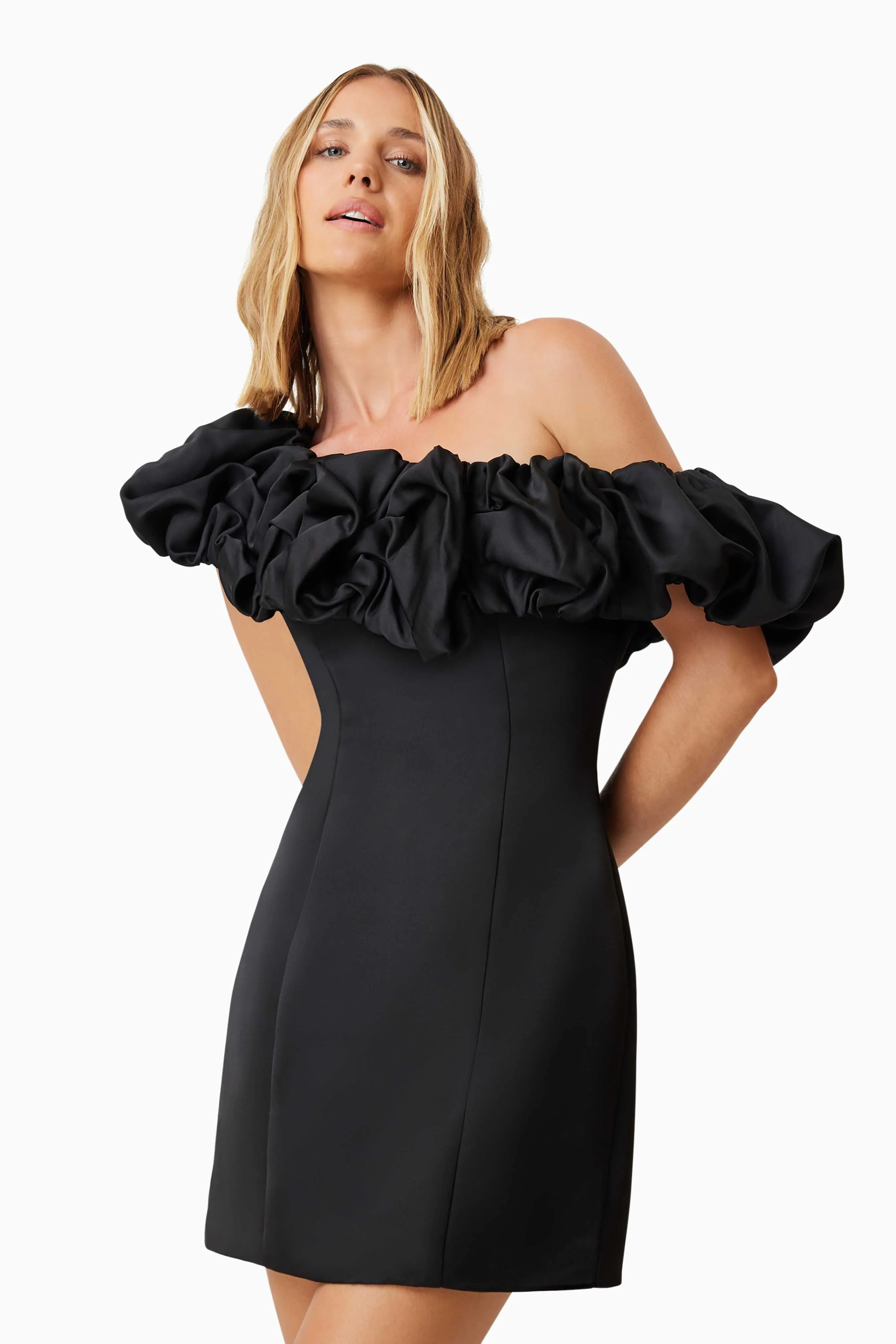 Amelie Mini Party Dress In Black sold by Elliatt product image thumbnail 5
