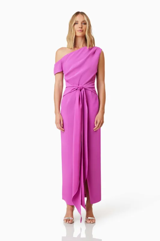 Kenna Cocktail Midi Dress In Purple made by Elliatt