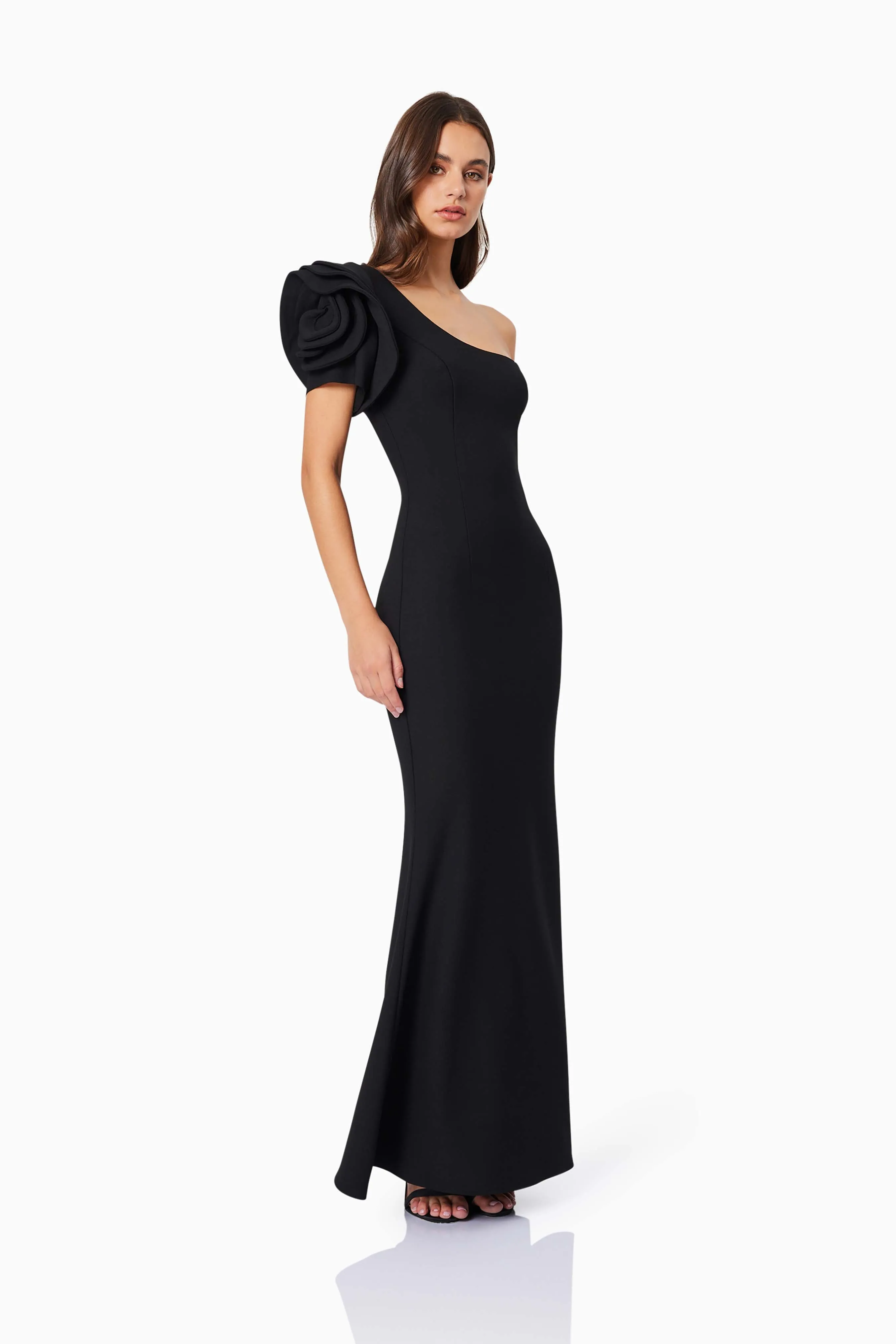 Charlotte Rosette Maxi Dress in Black sold by Elliatt product image thumbnail 4