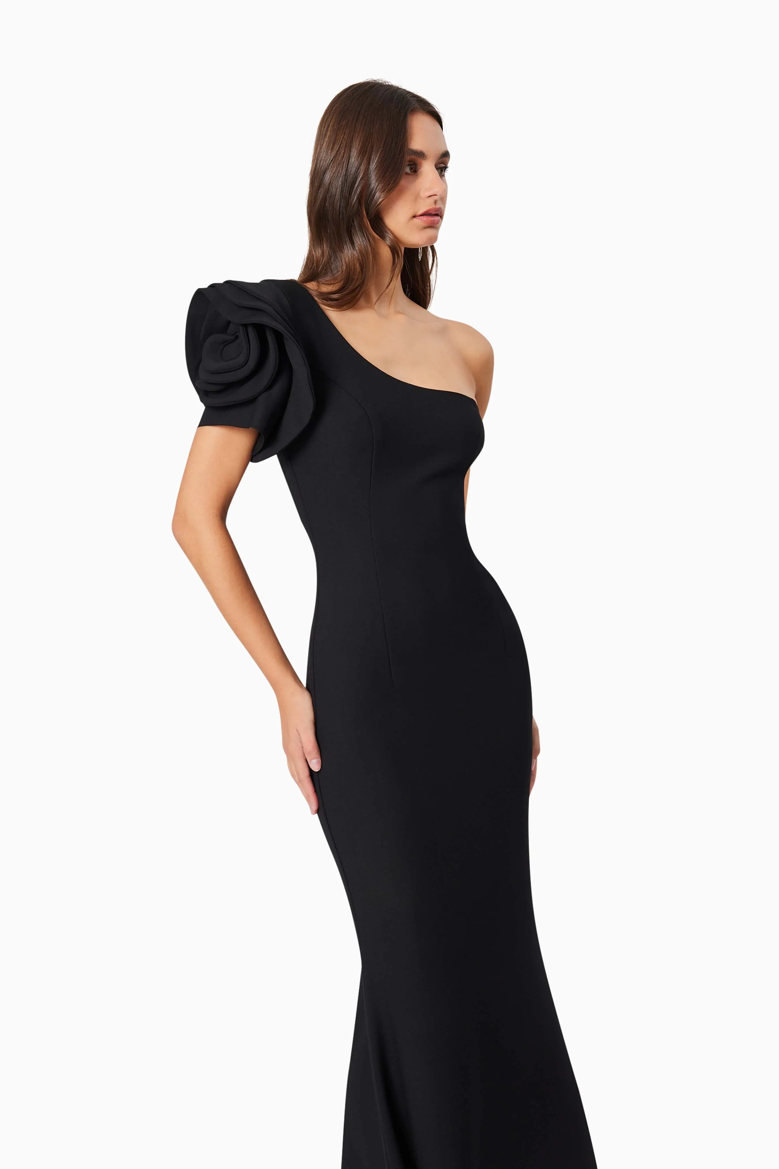 Charlotte Rosette Maxi Dress in Black sold by Elliatt product image thumbnail 2
