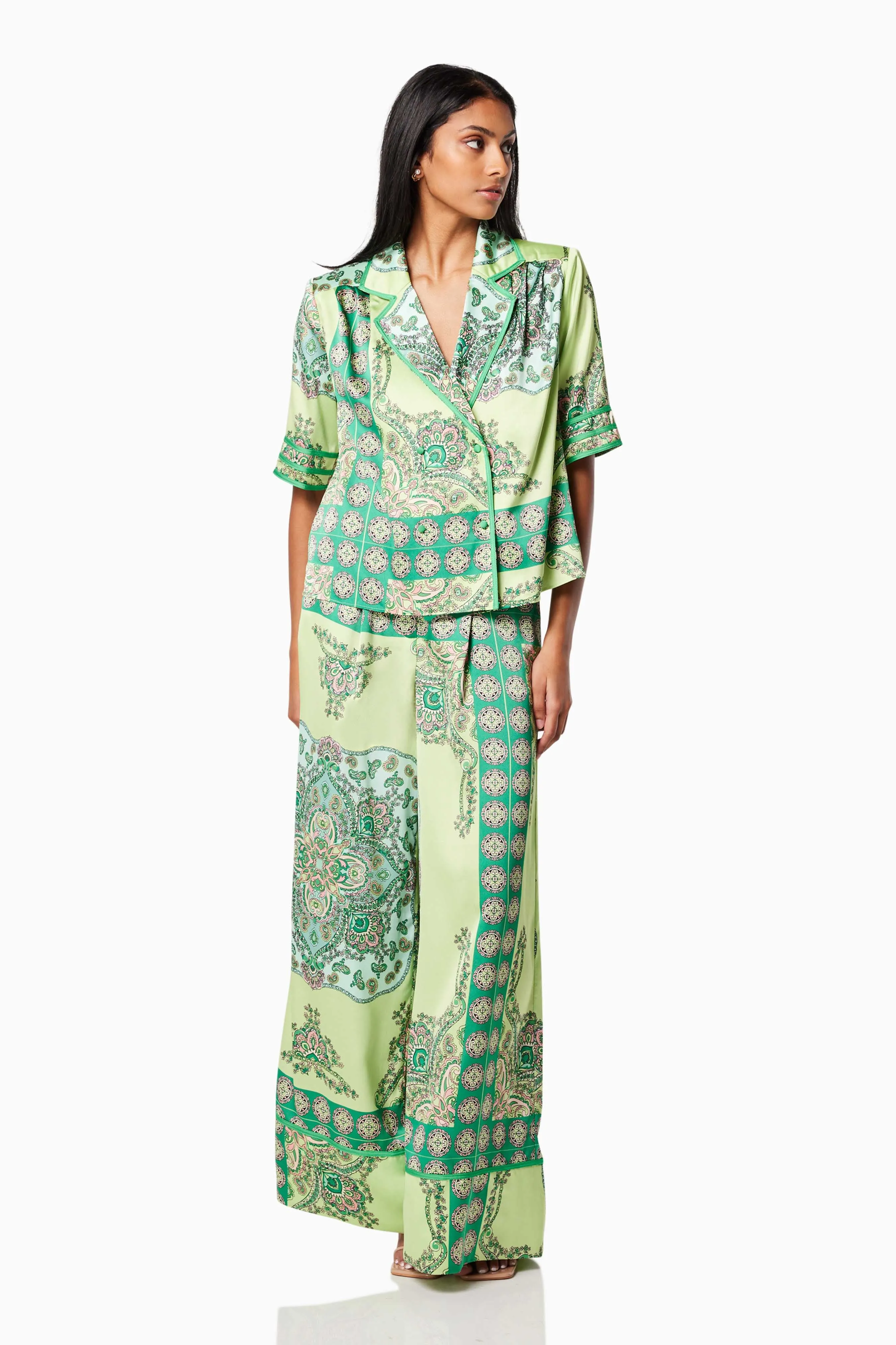 Collaboration Relaxed Two Piece Set In Green sold by Elliatt product image thumbnail 4