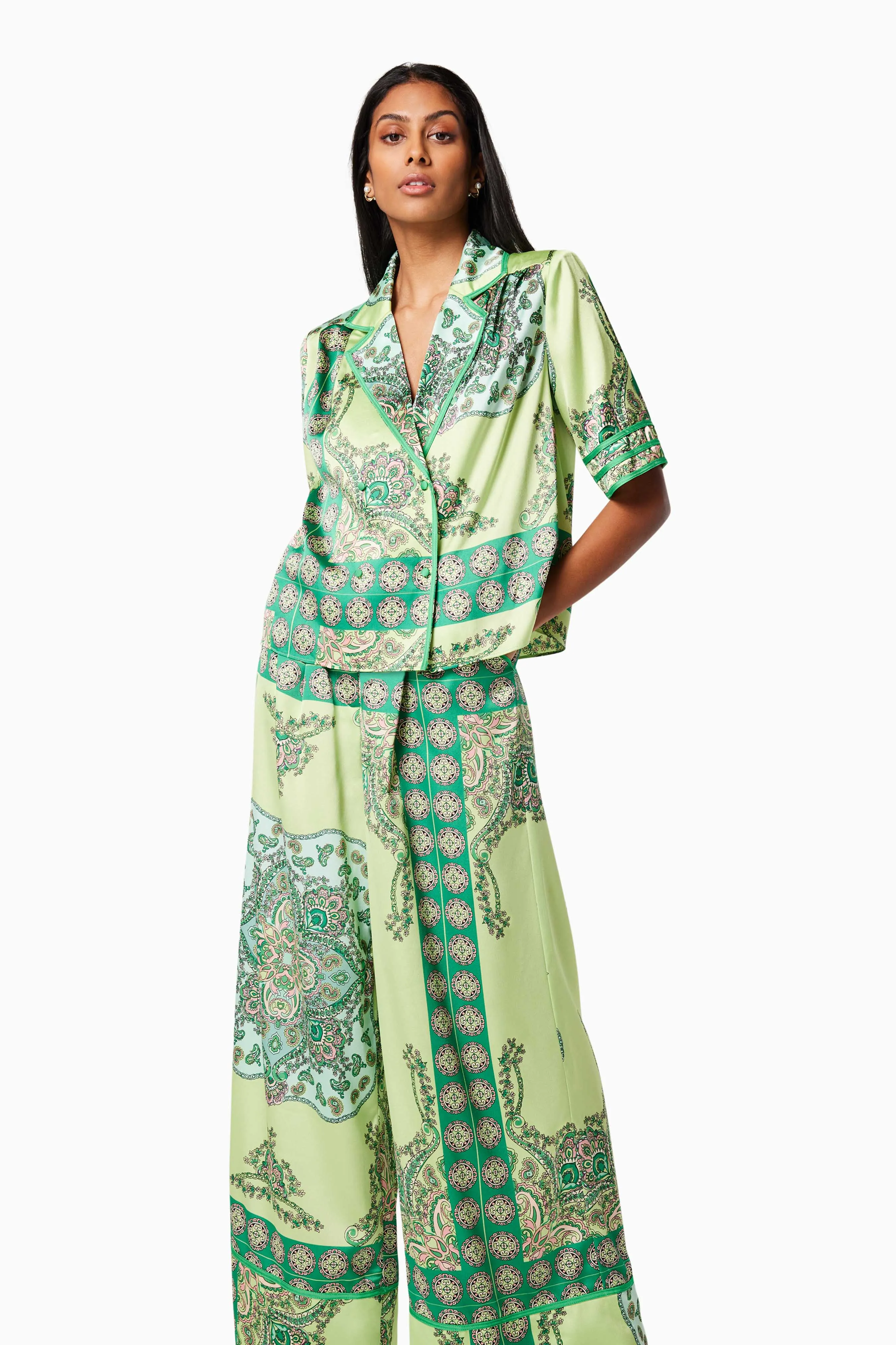 Collaboration Relaxed Two Piece Set In Green sold by Elliatt product image thumbnail 2