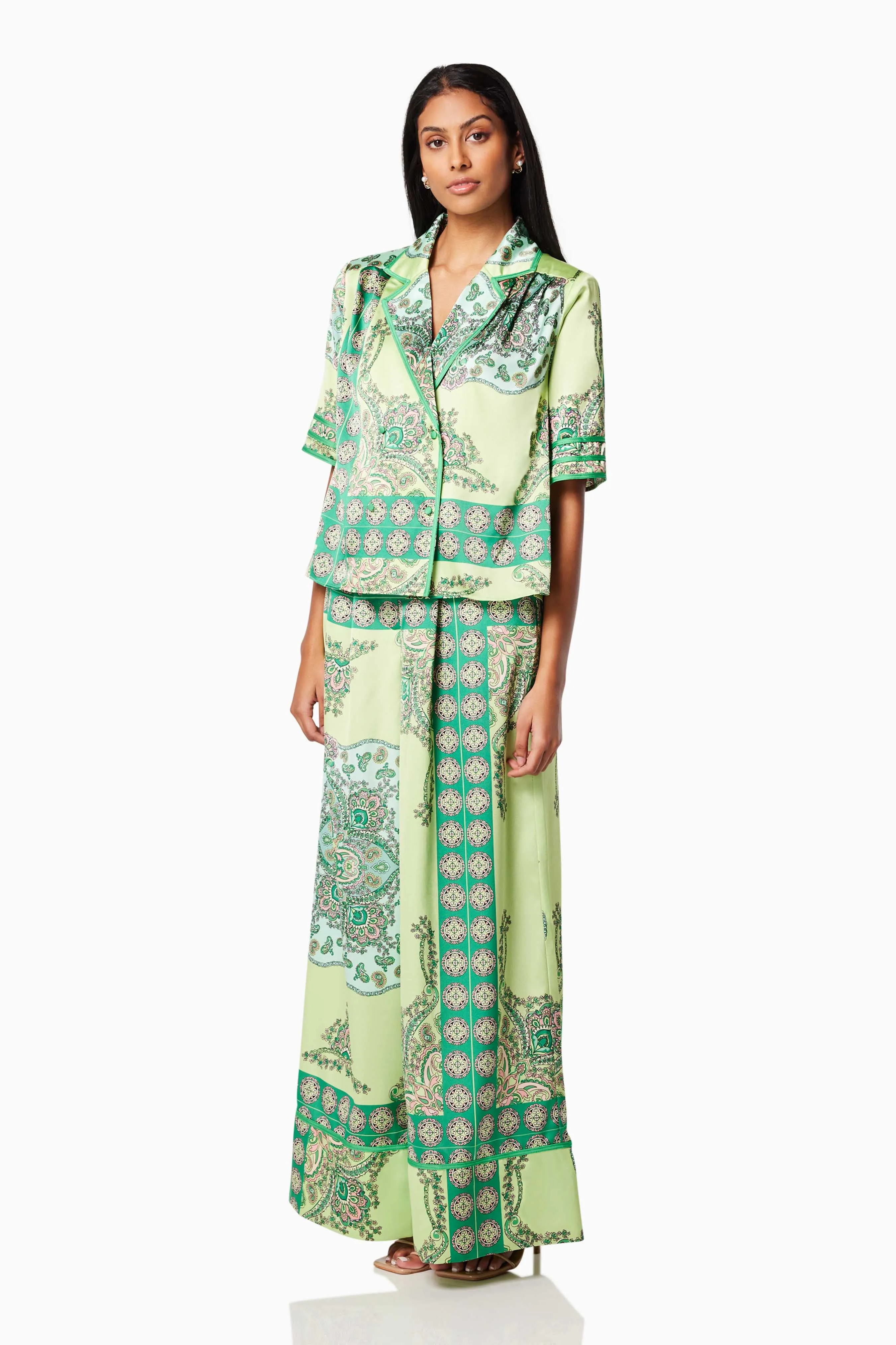 Collaboration Relaxed Two Piece Set In Green sold by Elliatt product image thumbnail 3