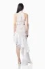 Dubrovnik Fitted Maxi Dress in White sold by Elliatt