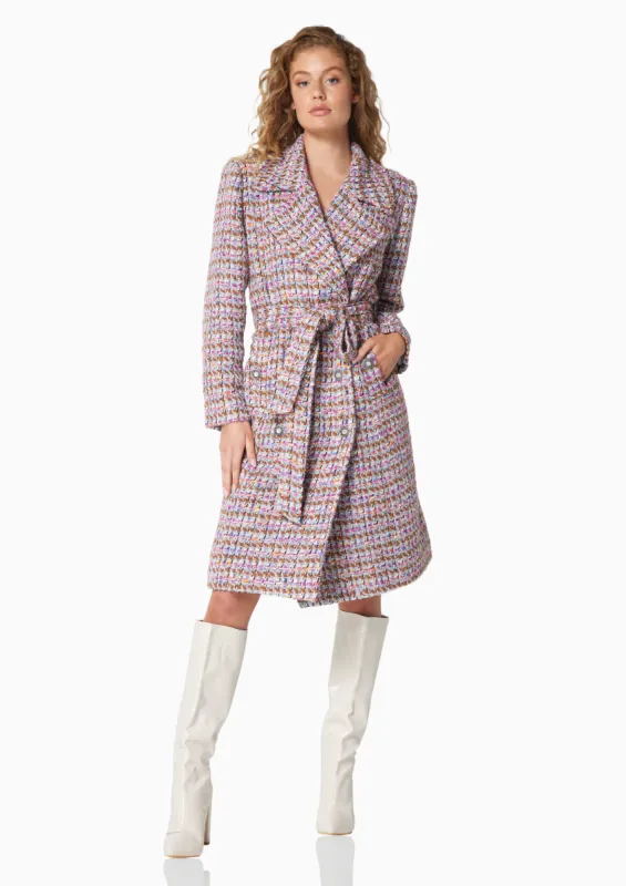 Chapelle Coat In Purple sold by Elliatt
