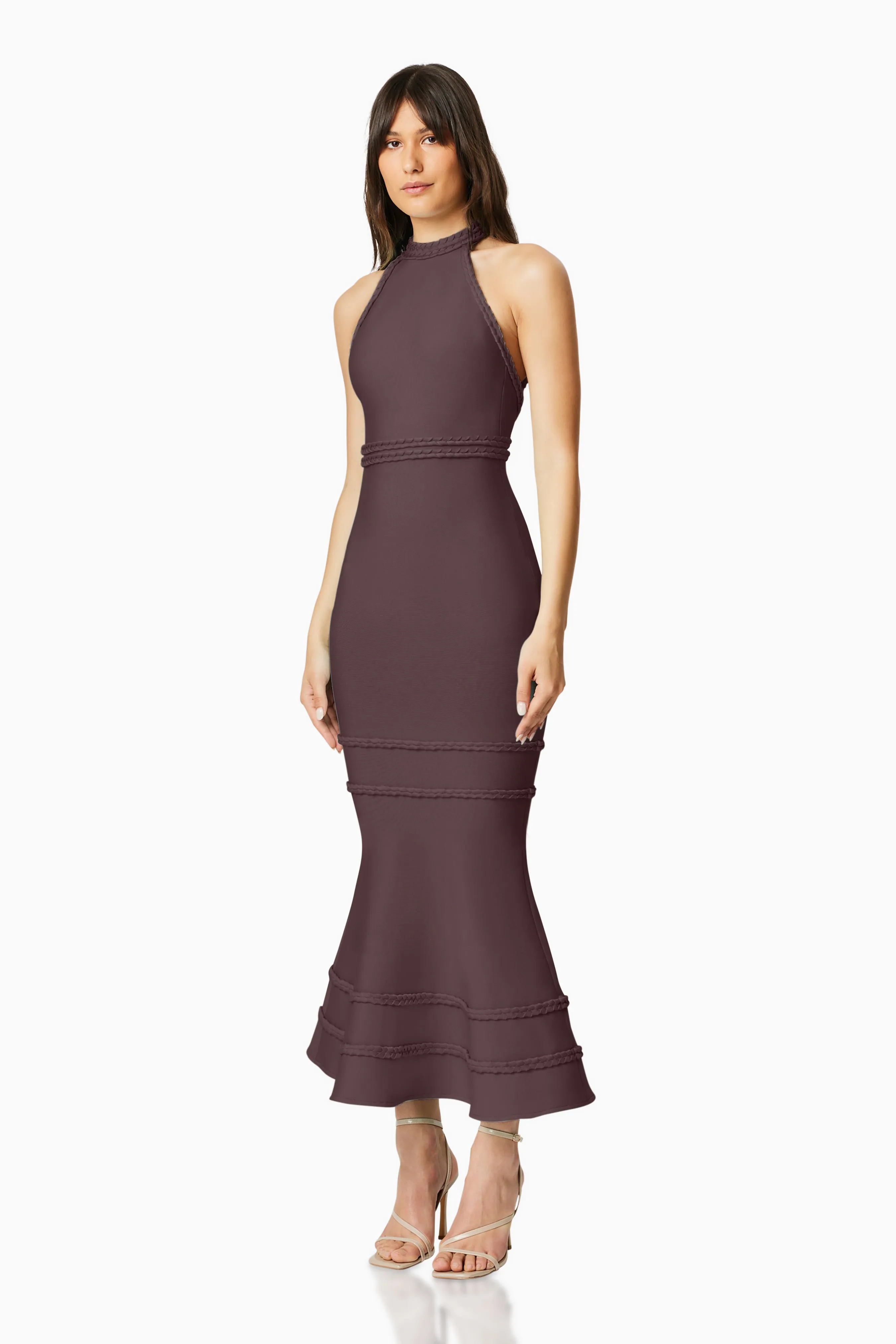 Renewal Halter Maxi Dress In Brown sold by Elliatt product image thumbnail 3