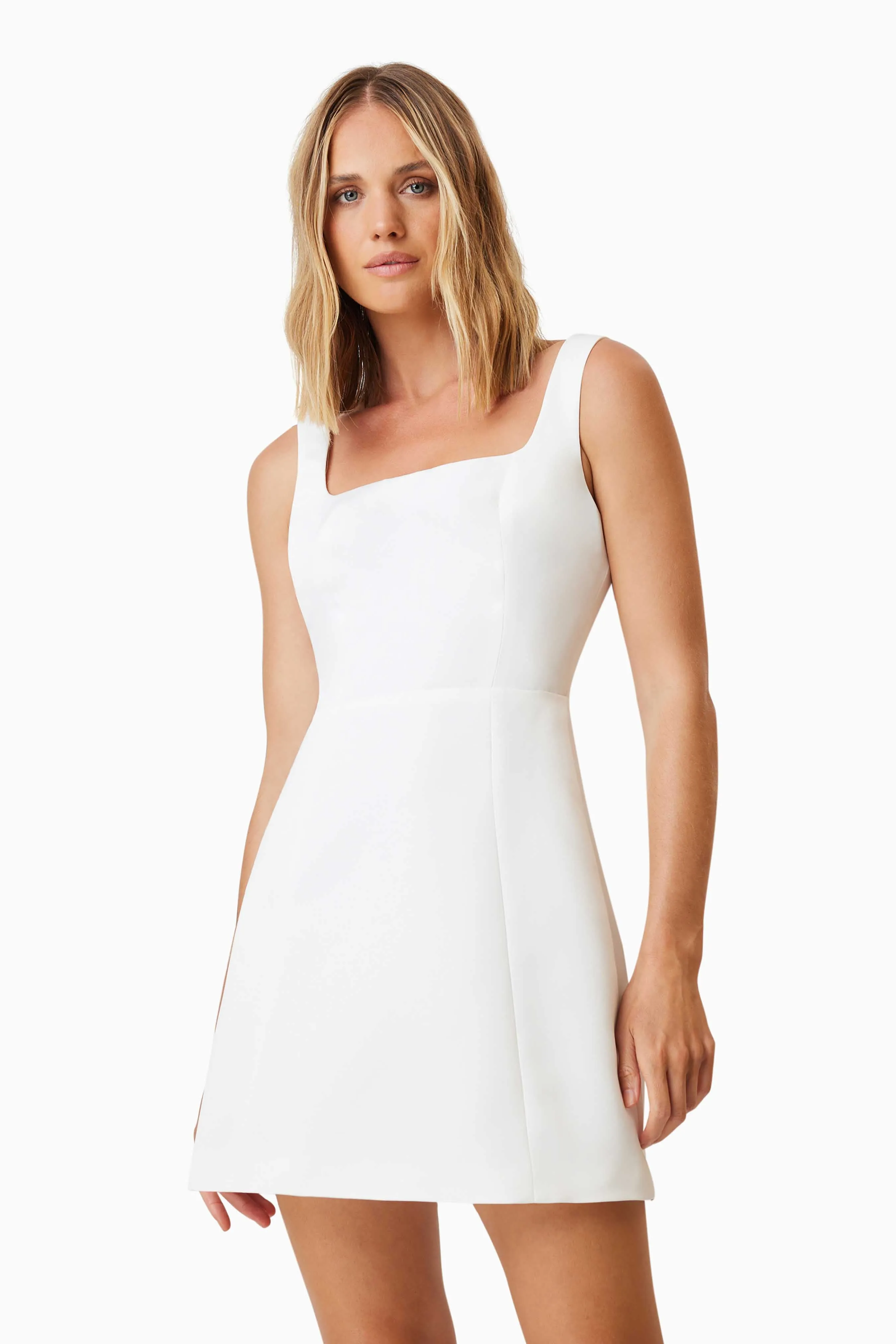Amelie Mini Cocktail Dress In White sold by Elliatt product image thumbnail 5