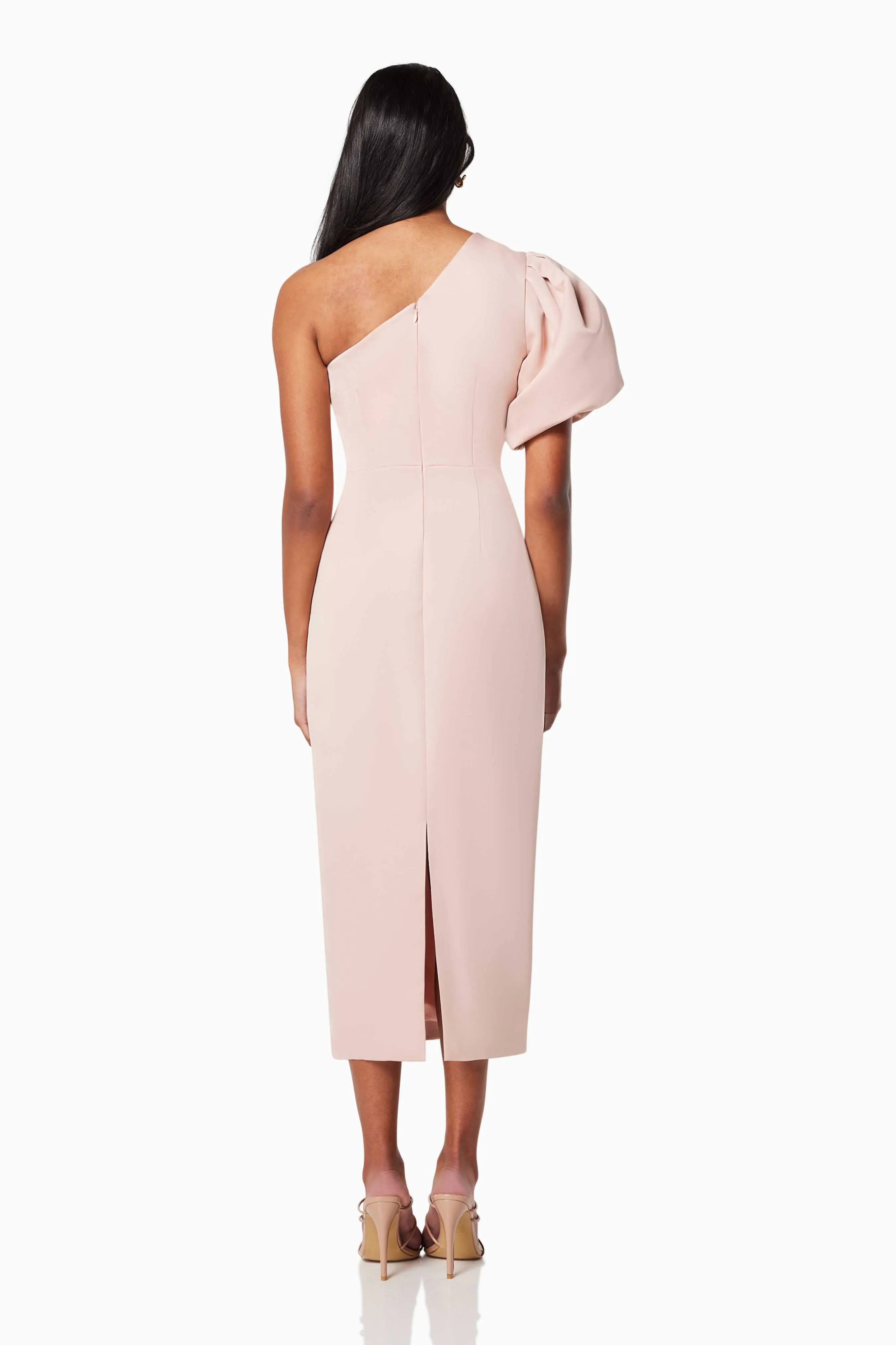 Starfire One Shoulder Midi Dress In Pink sold by Elliatt product image thumbnail 5