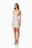 Arabella Strapless Mini Dress In Purple sold by Elliatt