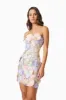 Arabella Strapless Mini Dress In Purple sold by Elliatt