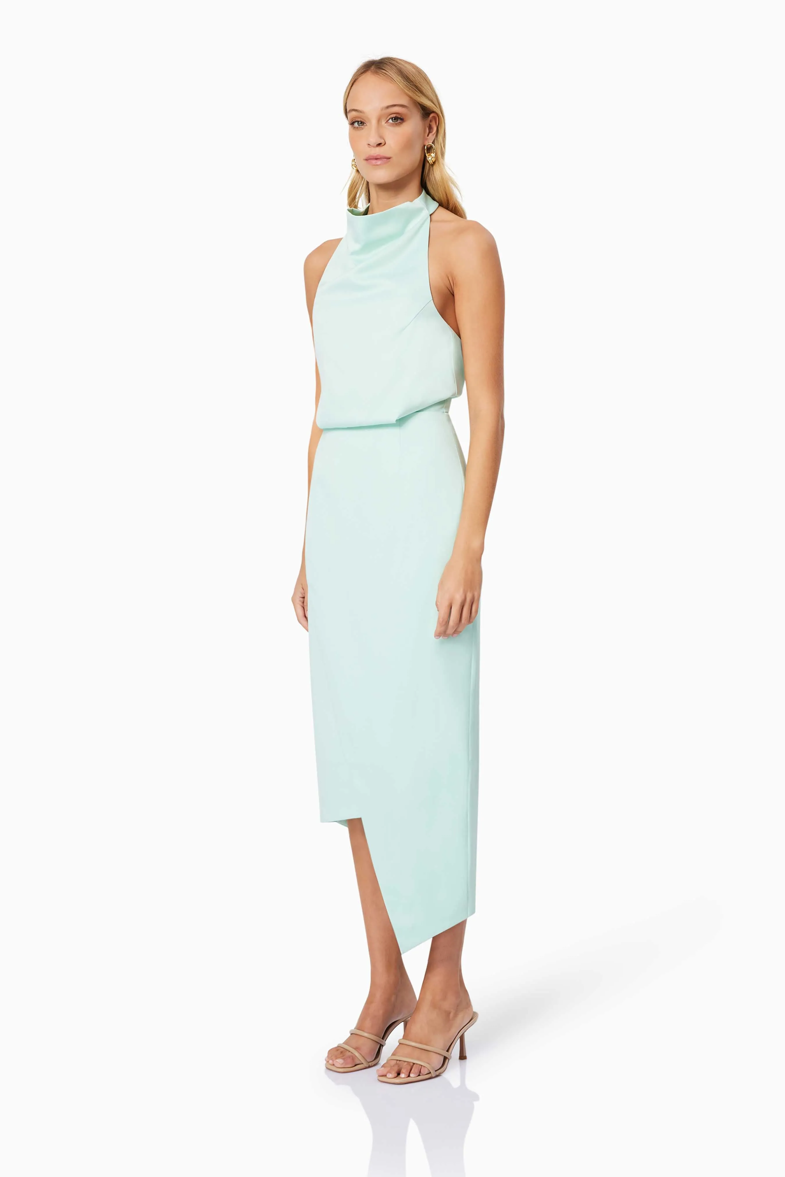 Aria Midi Cocktail Dress in Blue sold by Elliatt product image thumbnail 3