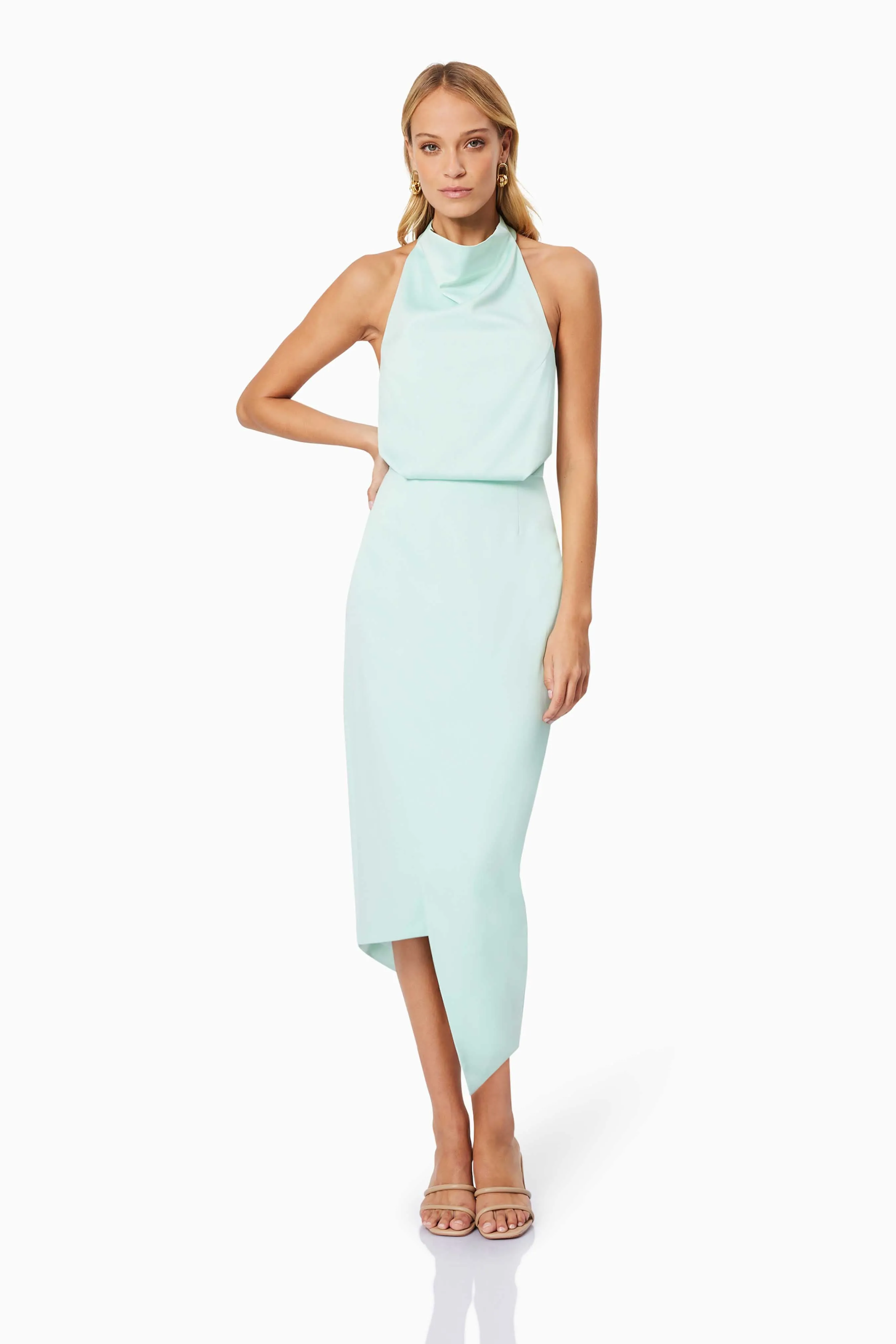 Aria Midi Cocktail Dress in Blue sold by Elliatt product image thumbnail 4