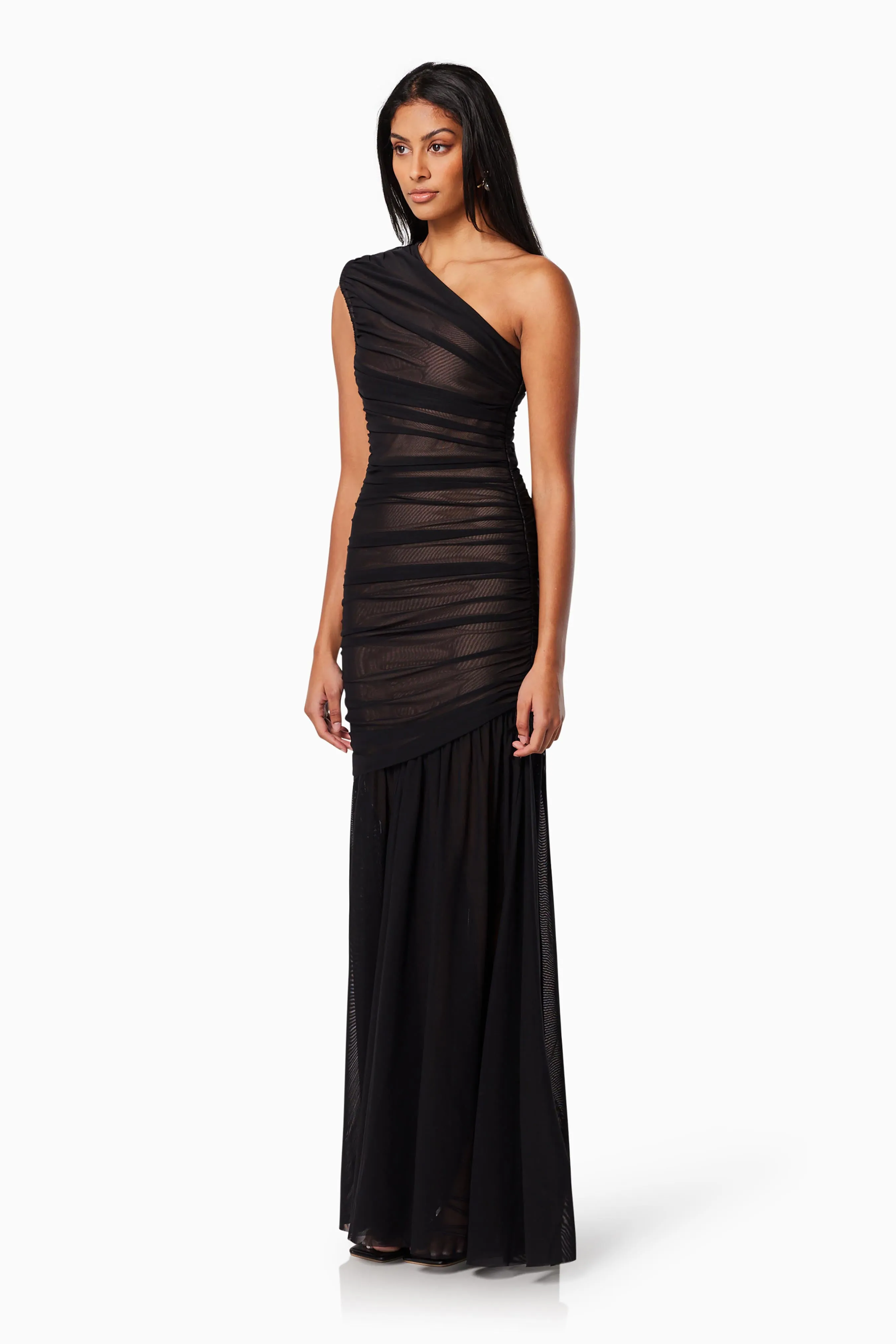 Vienna Fitted Maxi Gown In Black sold by Elliatt product image thumbnail 3