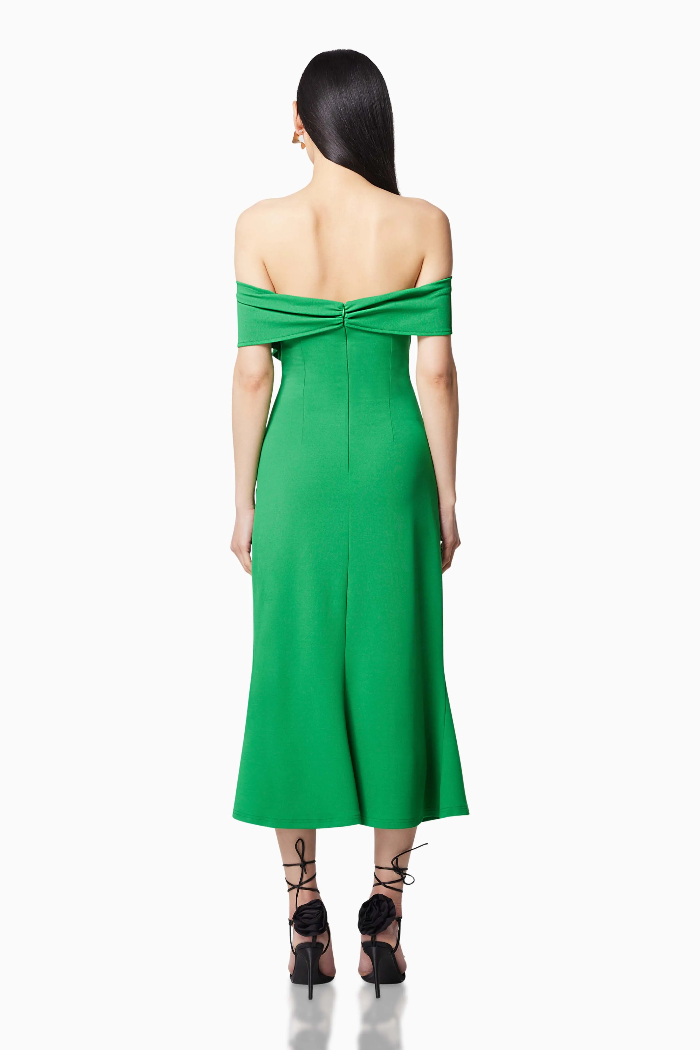 Sardinian 3D Midi Dress in Green sold by Elliatt product image thumbnail 5