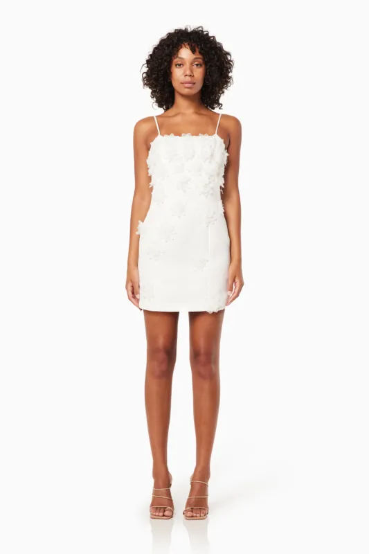 Sutton 3D Floral Mini Dress sold by Elliatt