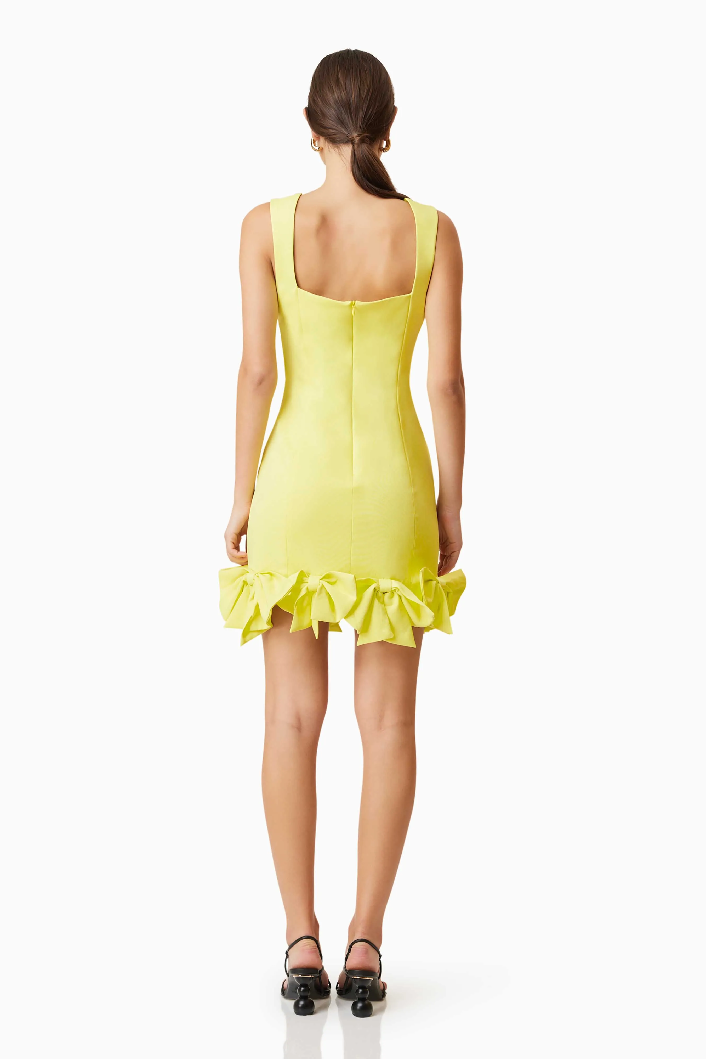 Kennedy Mini Bow Dress In Yellow sold by Elliatt product image thumbnail 5