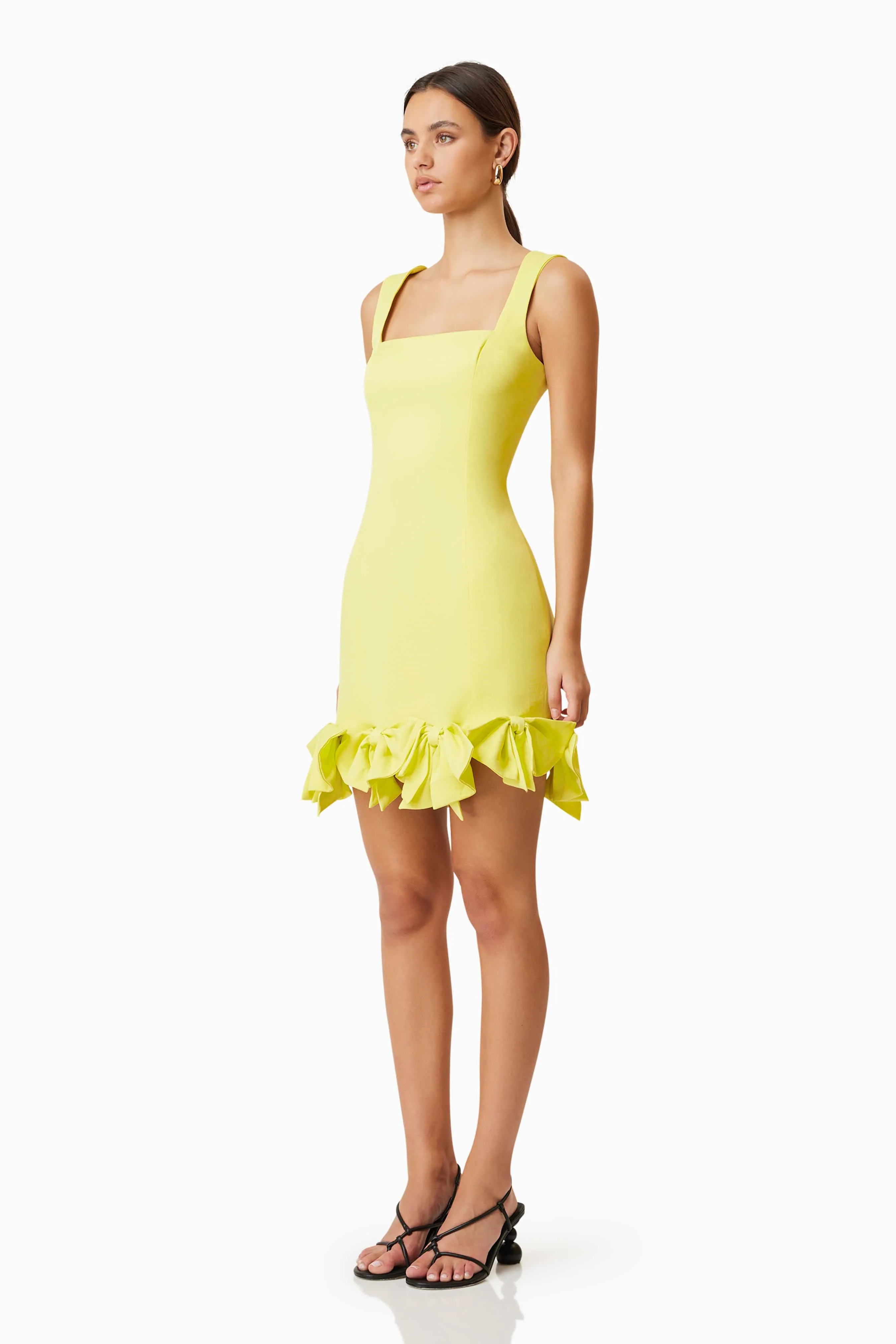 Kennedy Mini Bow Dress In Yellow sold by Elliatt product image thumbnail 3