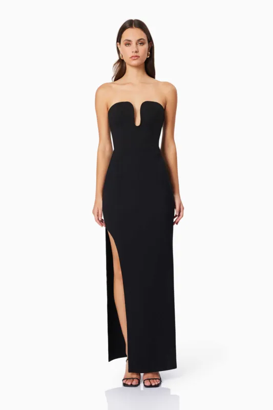 Eden Sleeveless Maxi Dress in Black sold by Elliatt