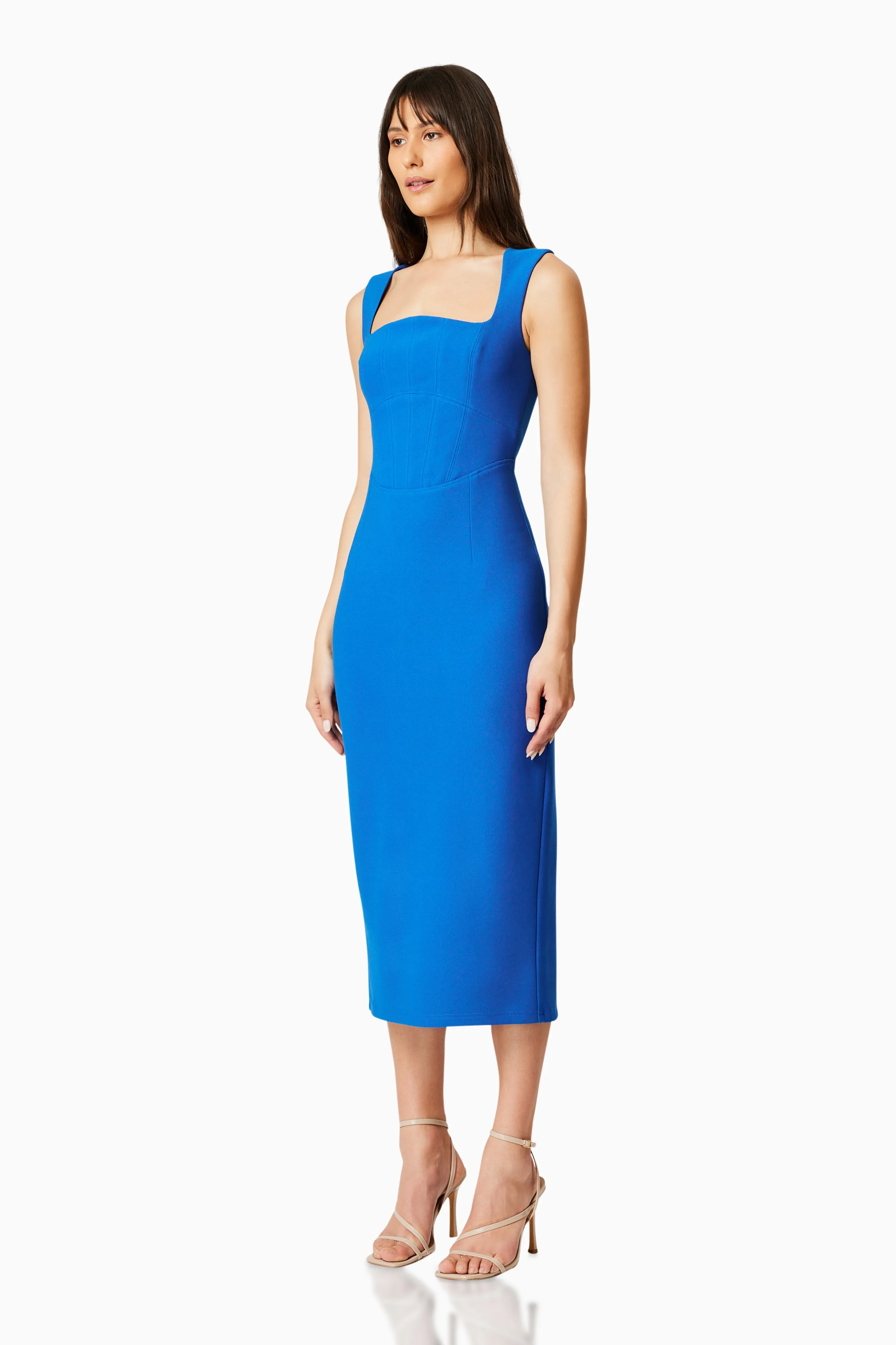 Birch Fitted Midi Dress In Blue sold by Elliatt product image thumbnail 3