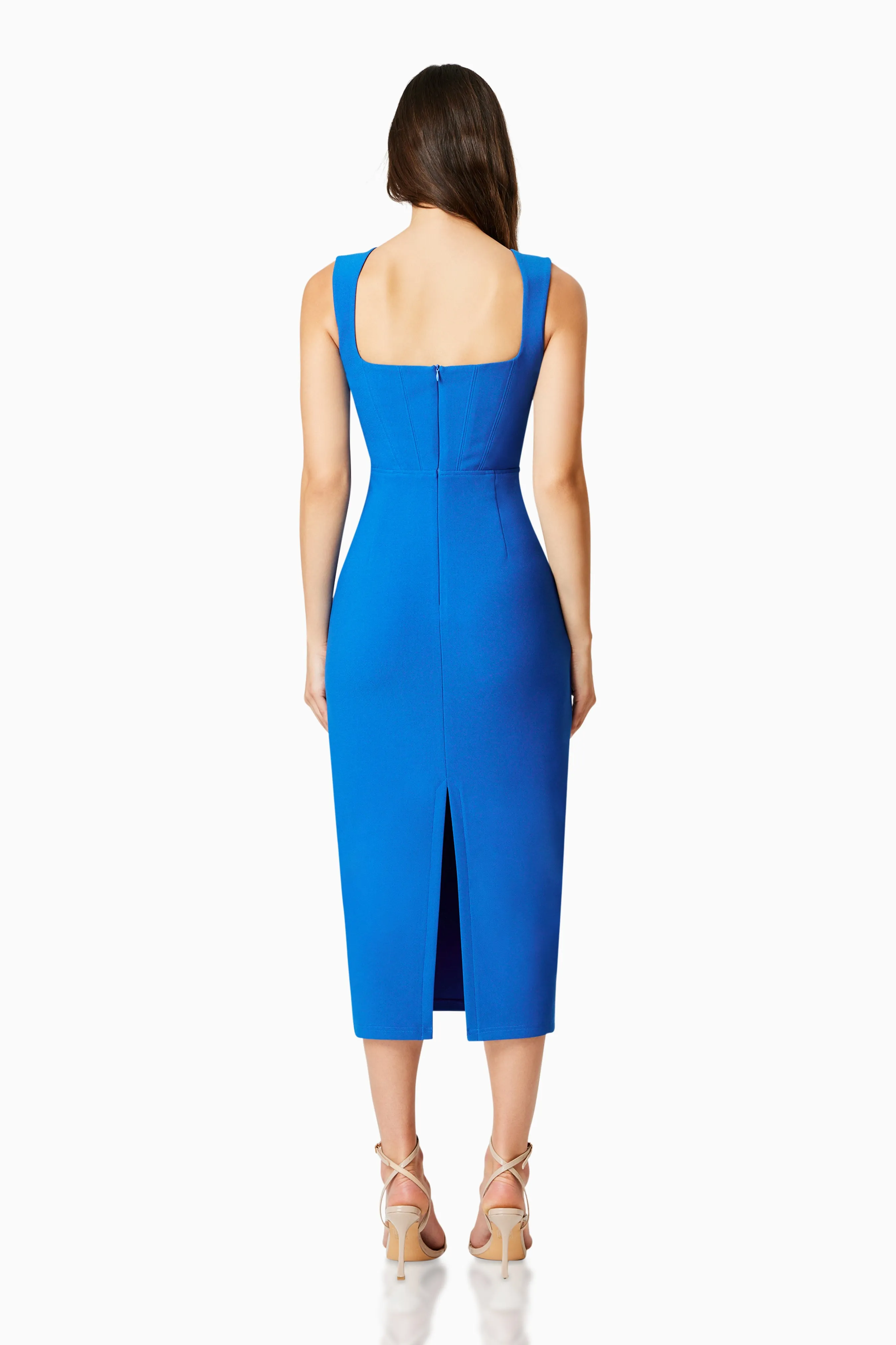 Birch Fitted Midi Dress In Blue sold by Elliatt product image thumbnail 5