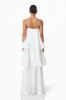 Tilly Tiered Maxi Dress in White sold by Elliatt