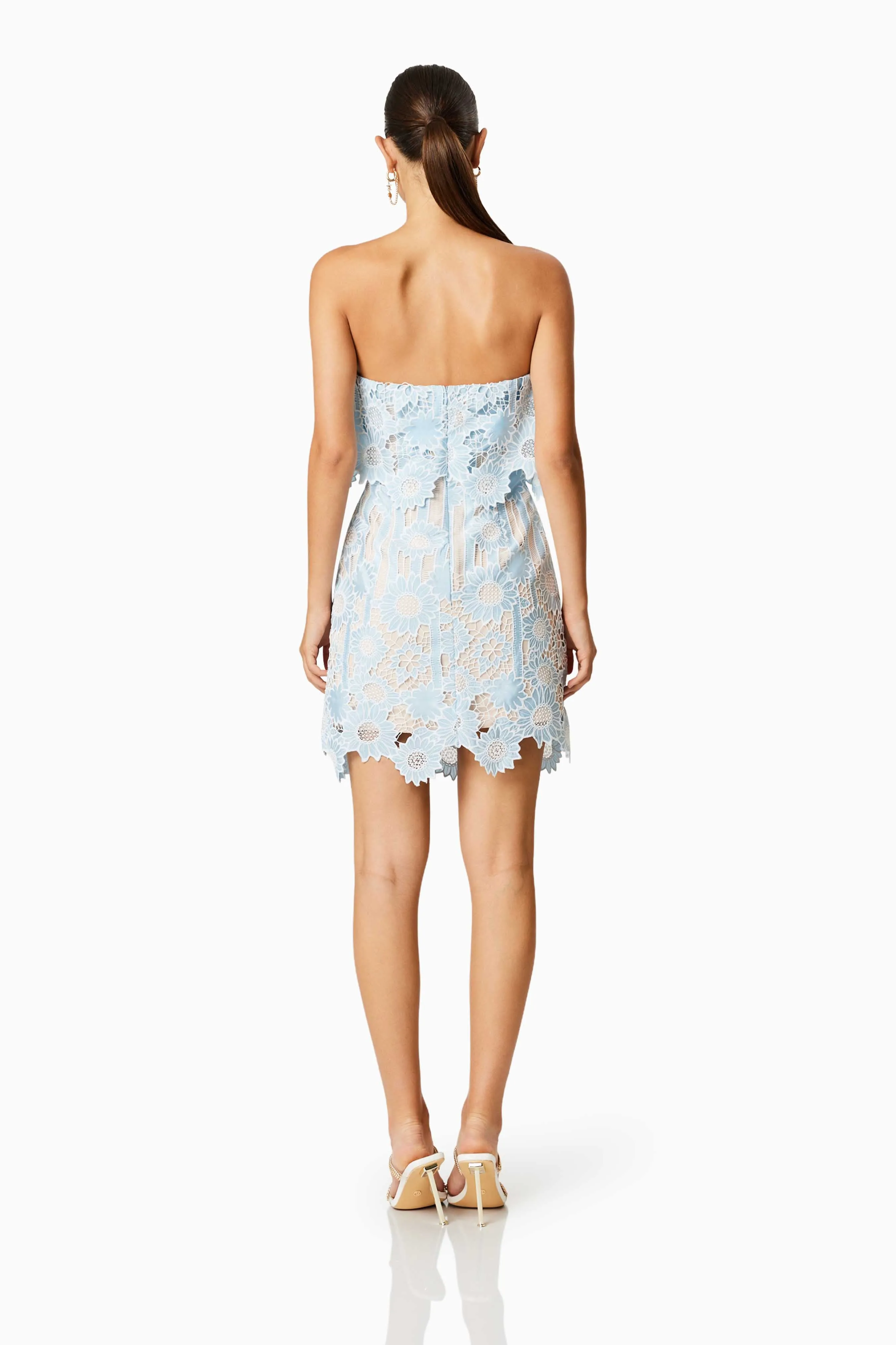 Oceanfront Mini Strapless Dress In Blue sold by Elliatt product image thumbnail 5