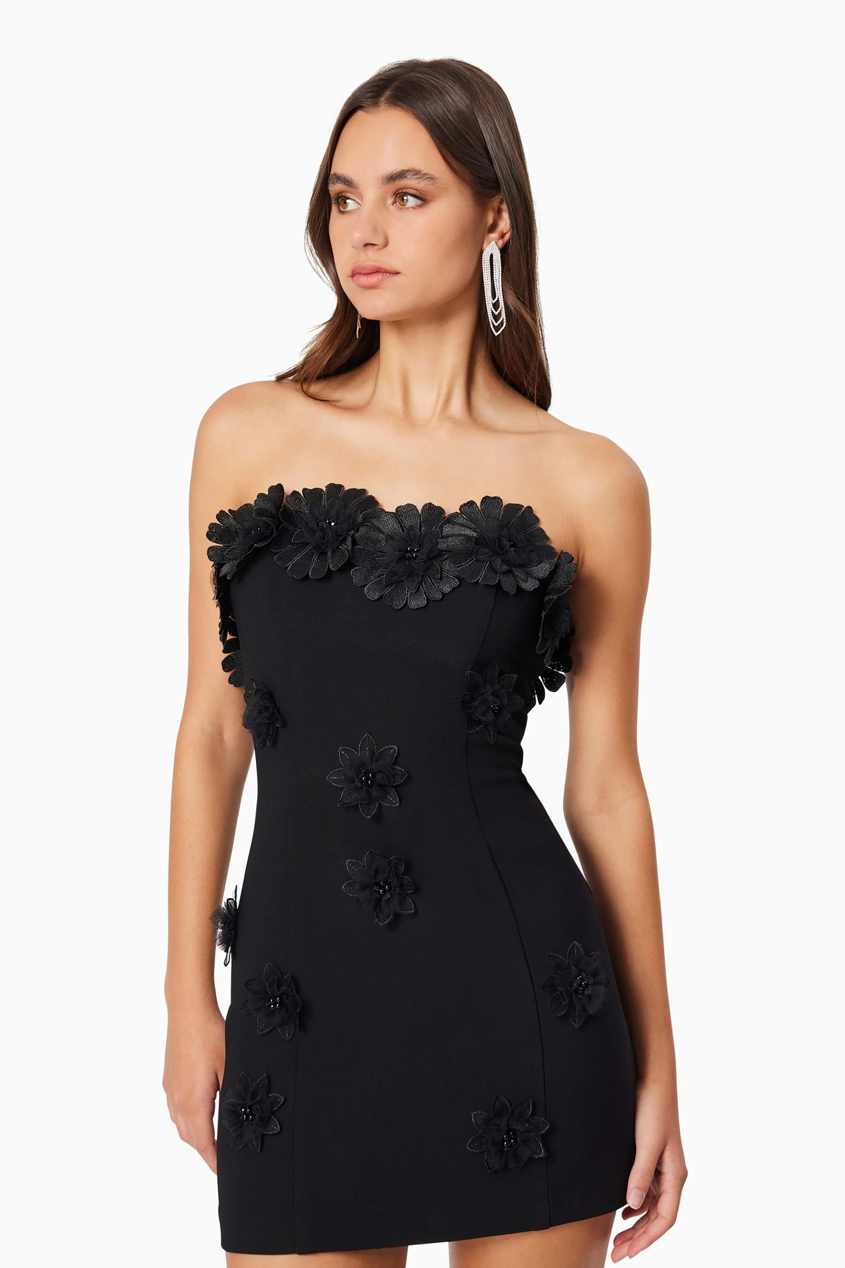 Charlotte Strapless Mini Dress in Black sold by Elliatt product image thumbnail 2